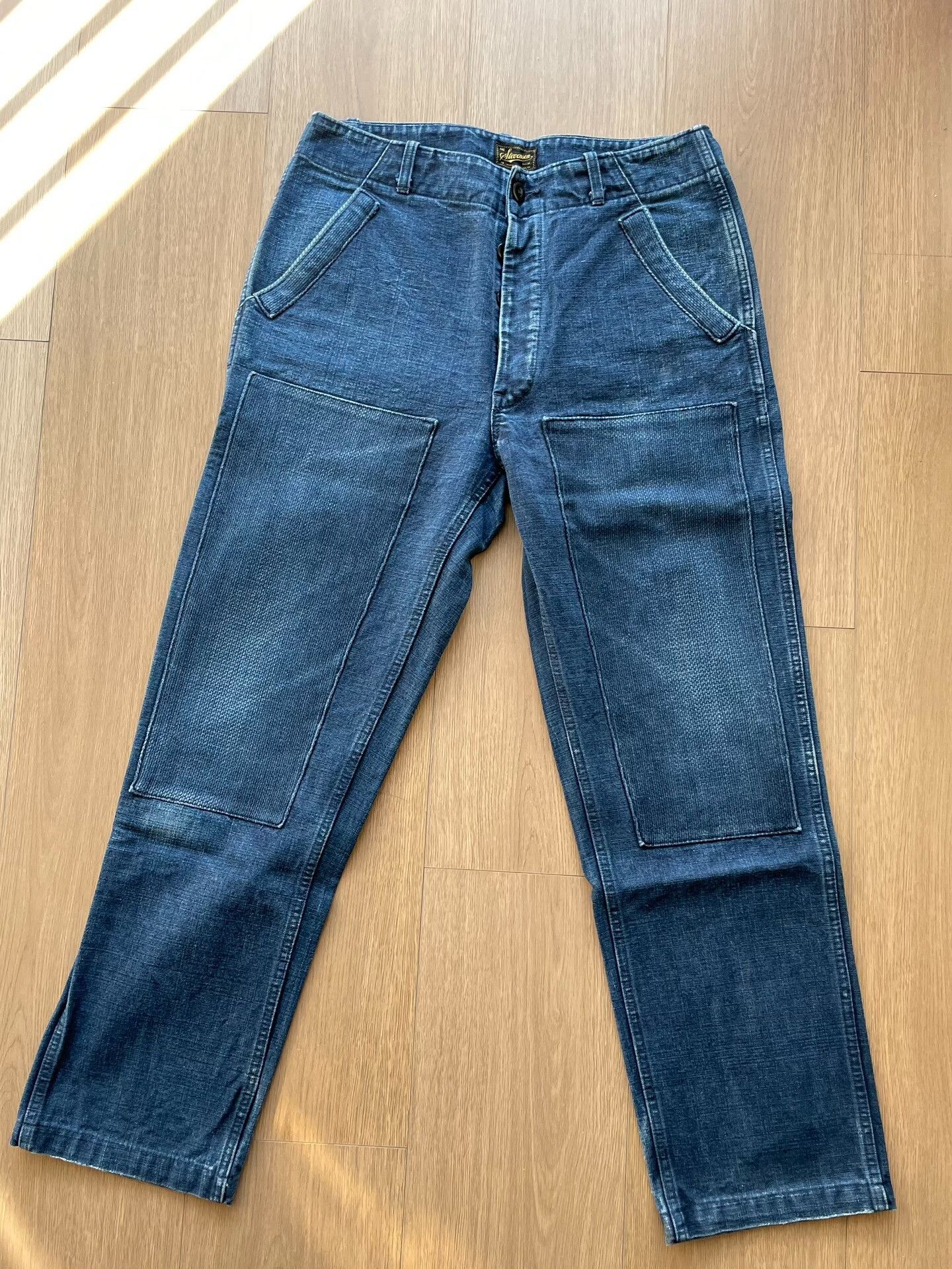 Stevenson Overall Co. Blue Dyed Vintage Work Pants Size US 30 / EU 46 - 3 Thumbnail