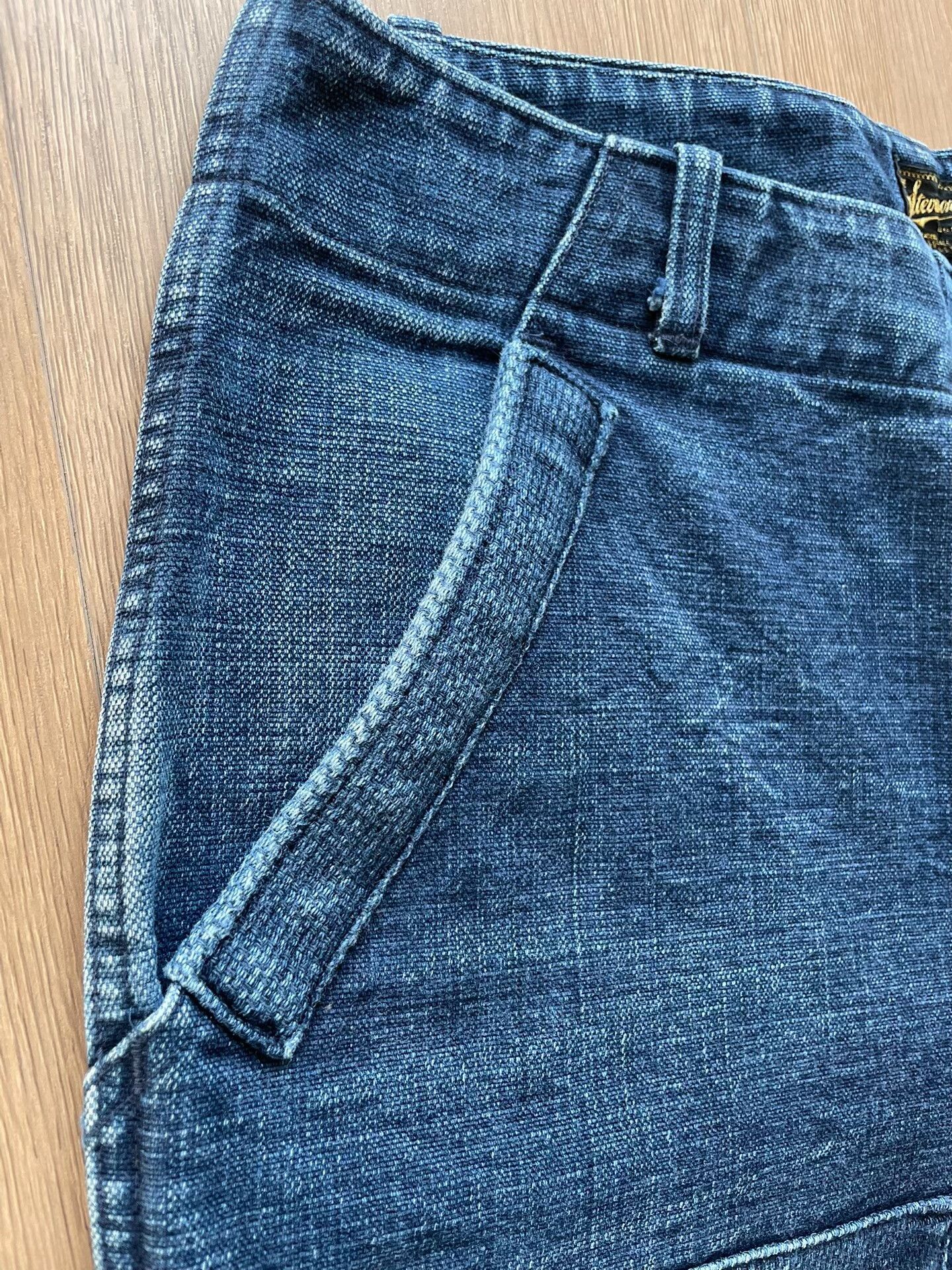 Stevenson Overall Co. Blue Dyed Vintage Work Pants Size US 30 / EU 46 - 2 Thumbnail