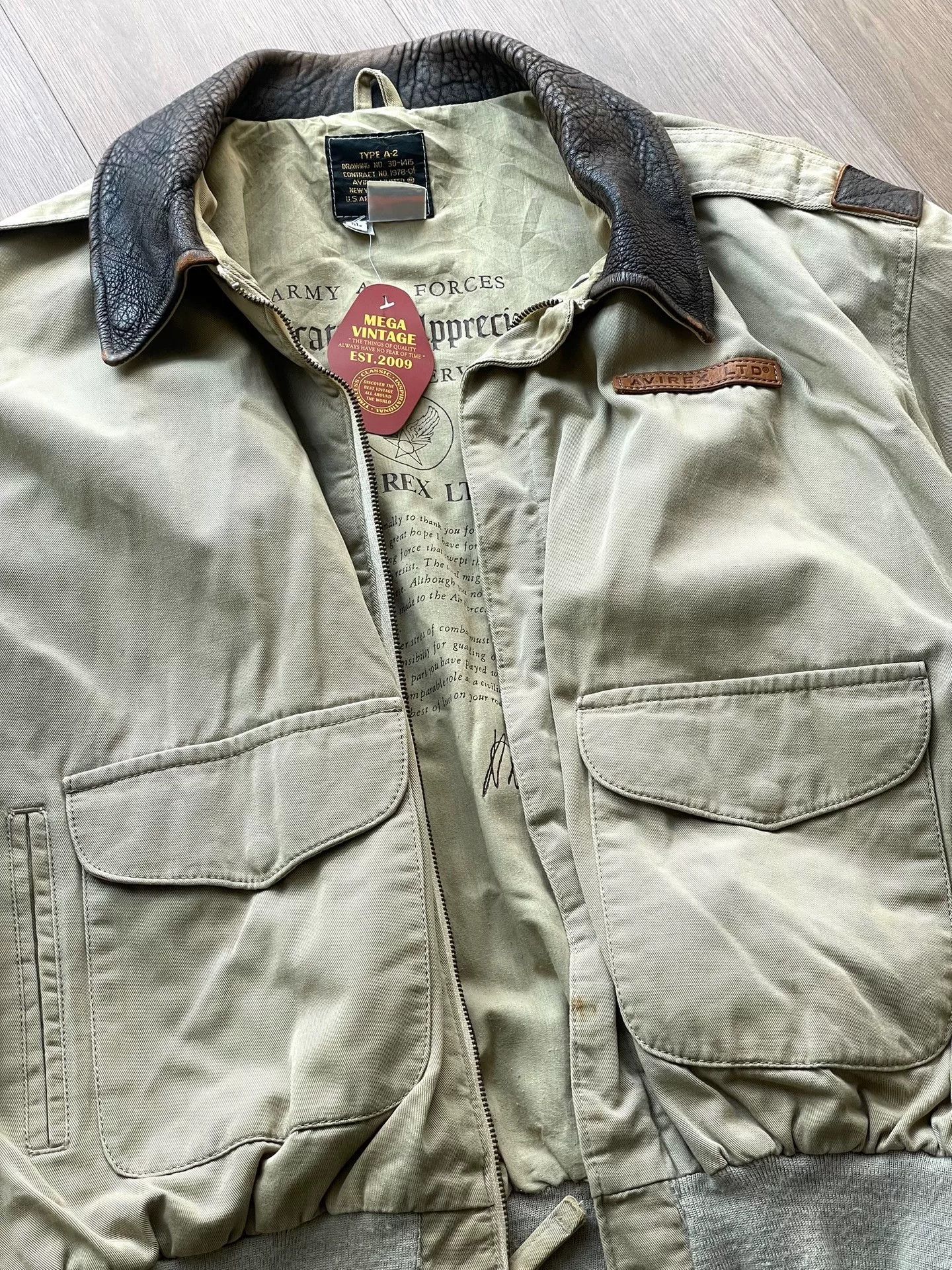 Avirex Avirex A-2 Vintage Flight Jacket XL Size US XL / EU 56 / 4 - 2 Thumbnail