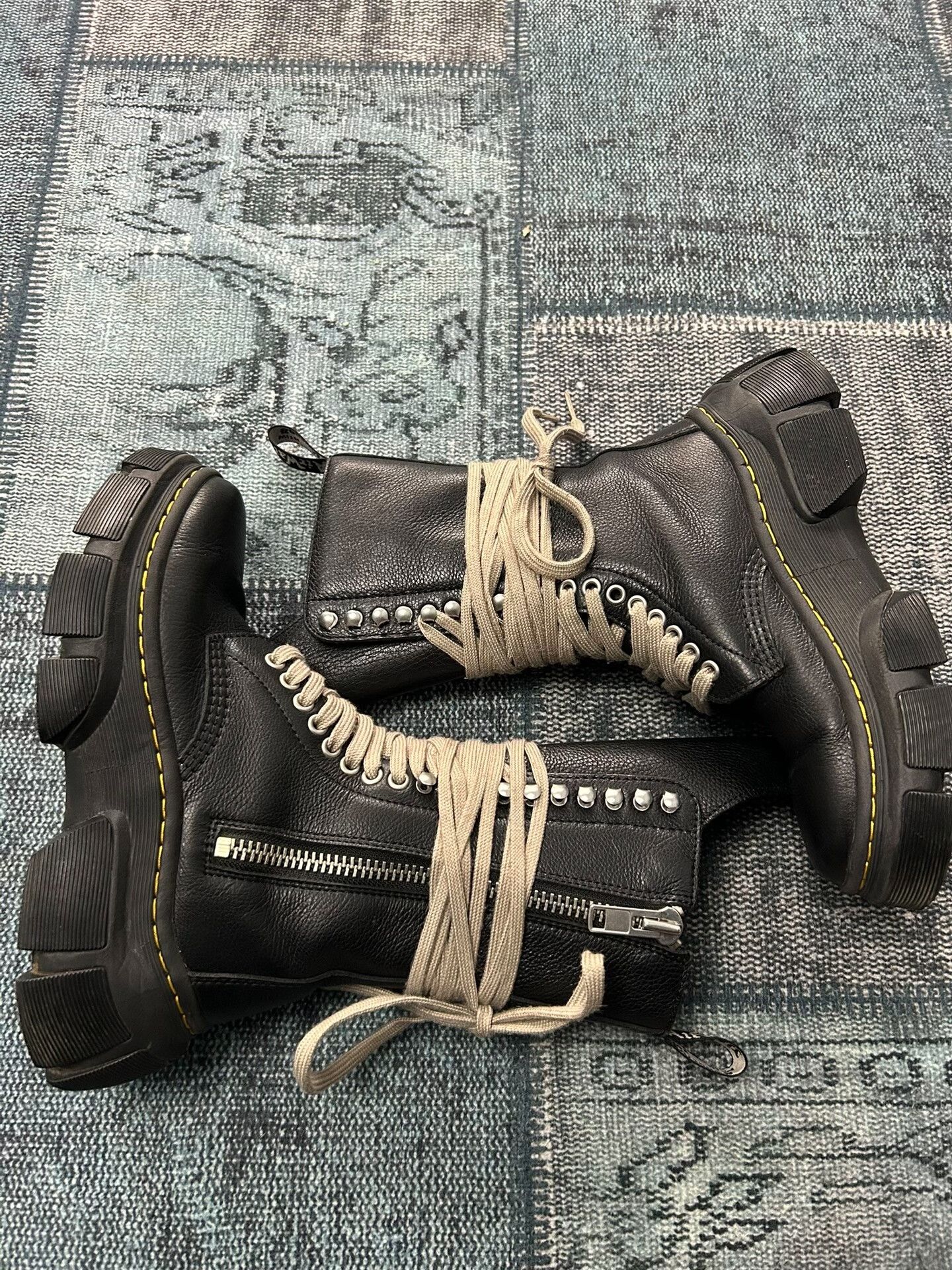 Rick Owens Drkshdw Rick Owens x Dr. Martens High Top Boots Size US 5 / EU 37 - 4 Thumbnail