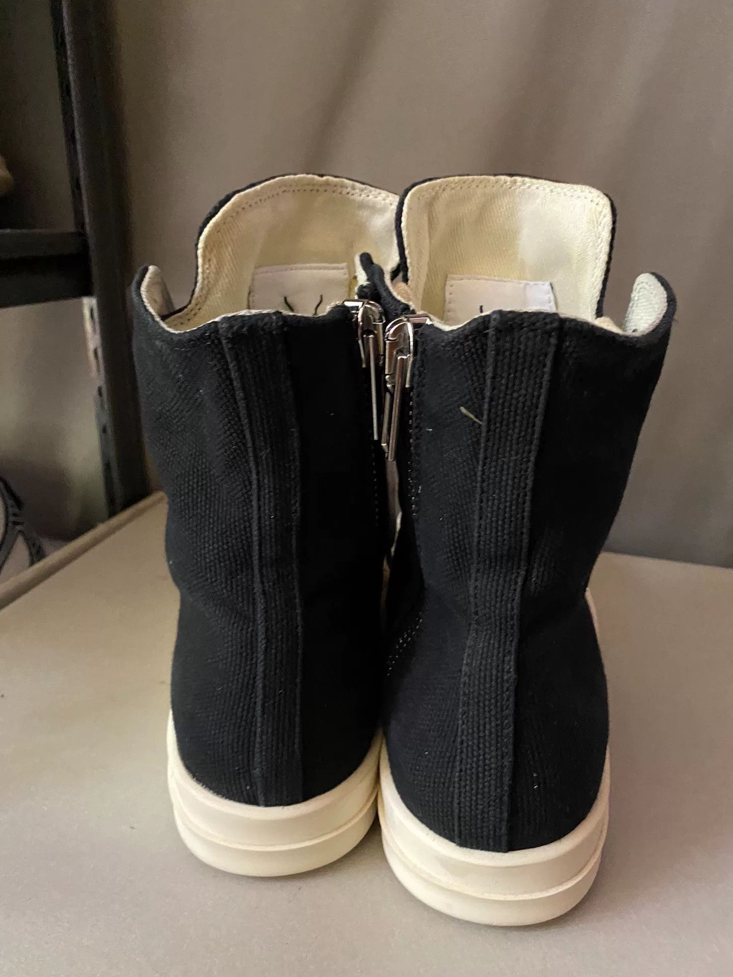 Rick Owens Rick Owens Canvas High-Top Sneakers Size US 6 / IT 36 - 4 Thumbnail
