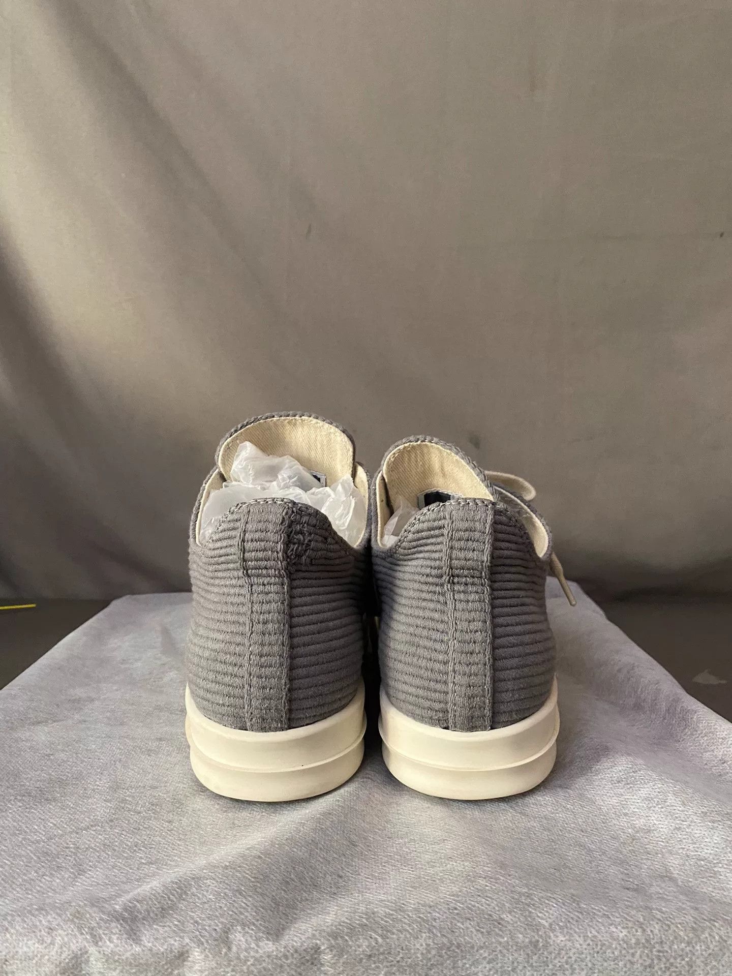 Rick Owens Rick Owens Gray Corduroy Shoes Size 38.5 Size US 5.5 / EU 38 - 4 Thumbnail