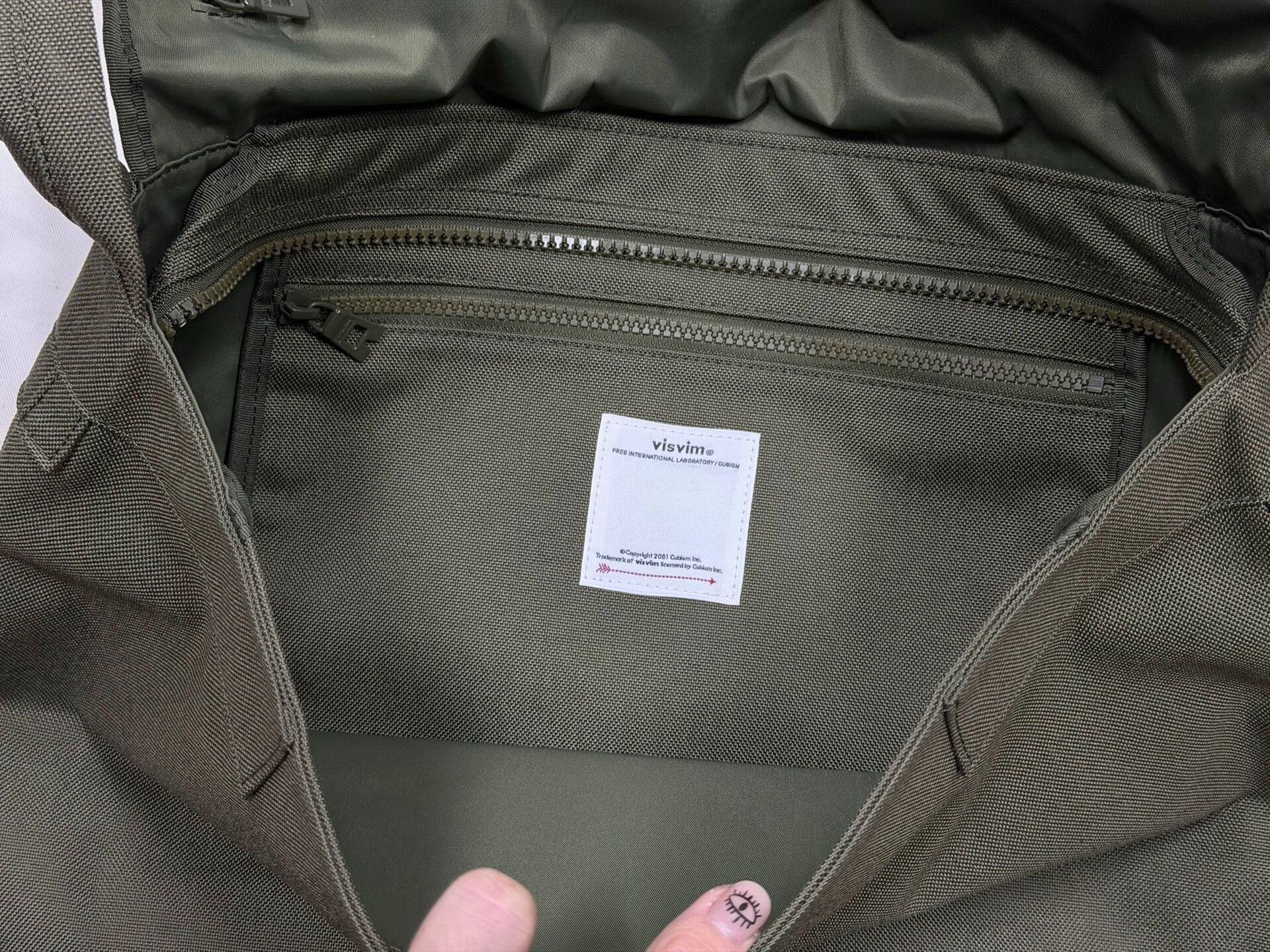 Visvim Visvim Cordura Satchel Bag in Olive Size ONE SIZE - 8 Thumbnail