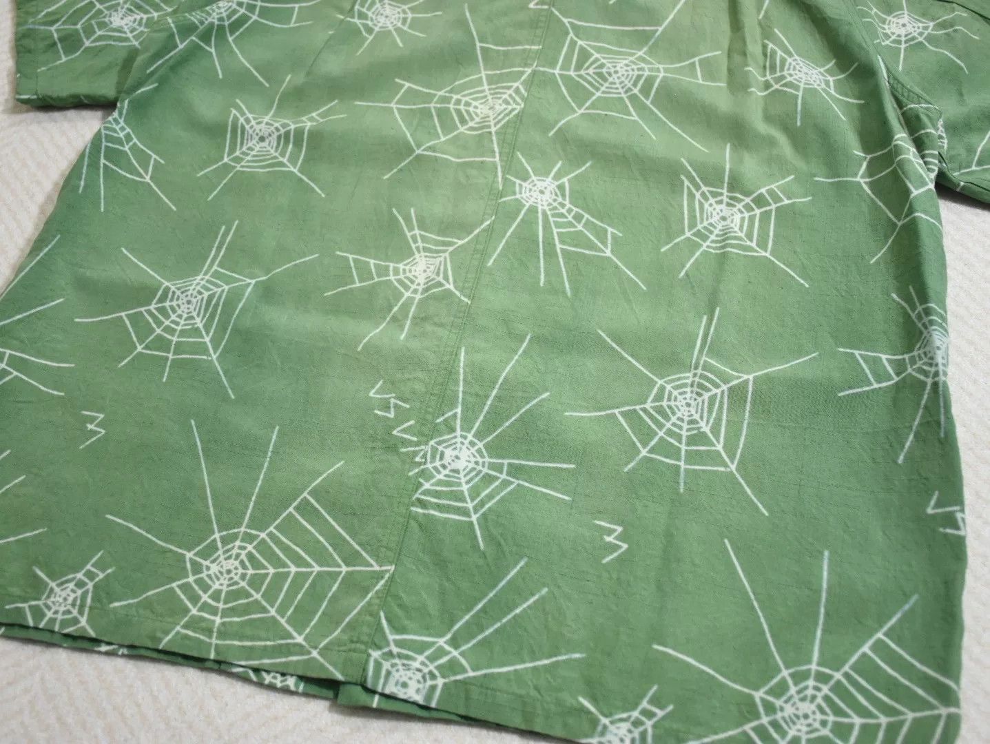 Visvim Visvim Free Edge Shirt Green Silk Size US L / EU 52-54 / 3 - 7 Thumbnail