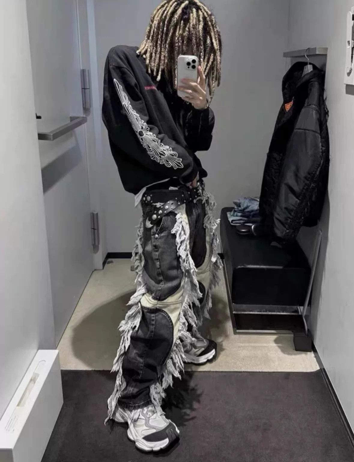 Thug Club Thug Club Frayed Denim Pants Size US 28 / EU 44 - 3 Thumbnail
