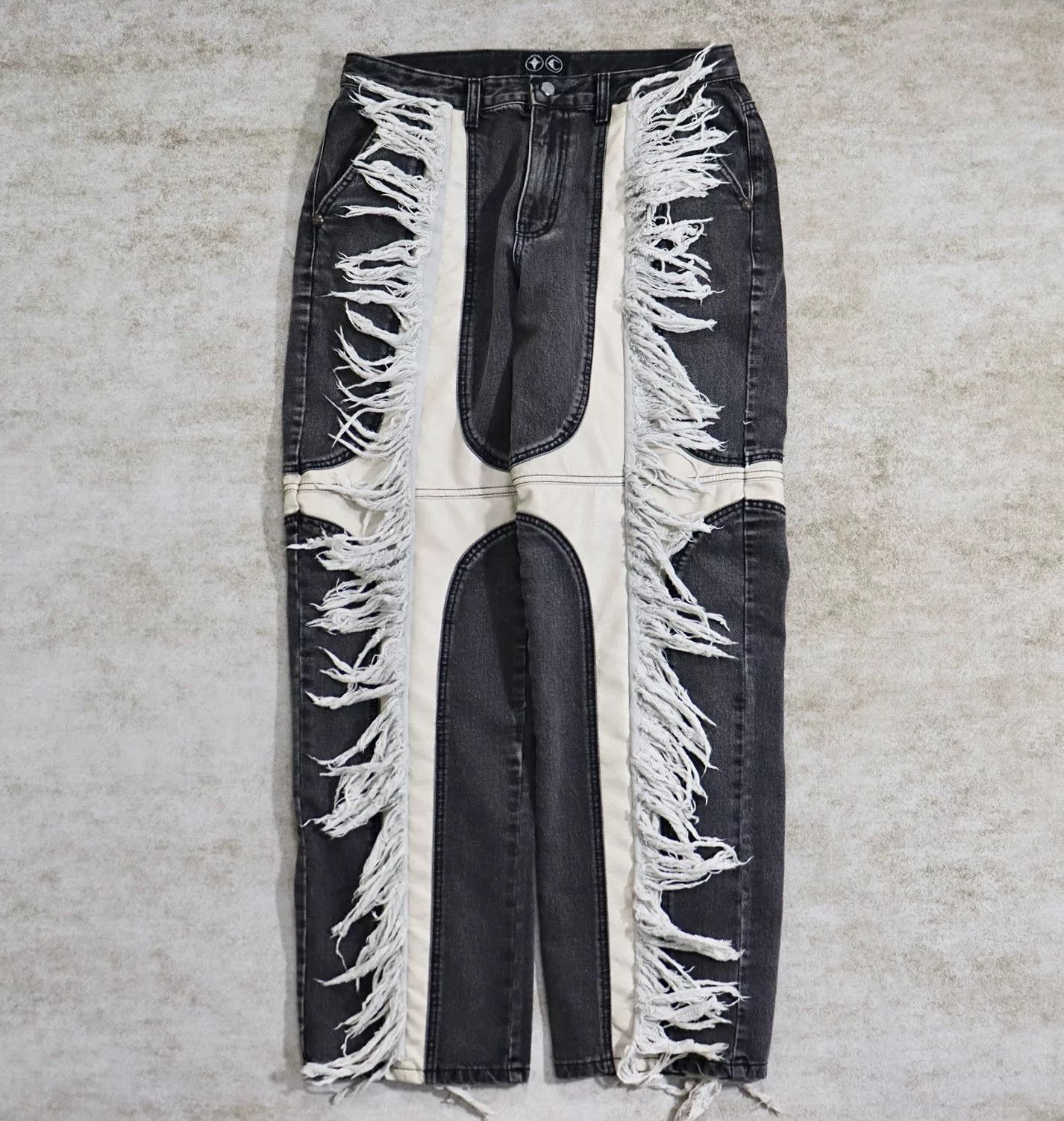 Thug Club Thug Club Frayed Denim Pants Size US 28 / EU 44 - 2 Thumbnail
