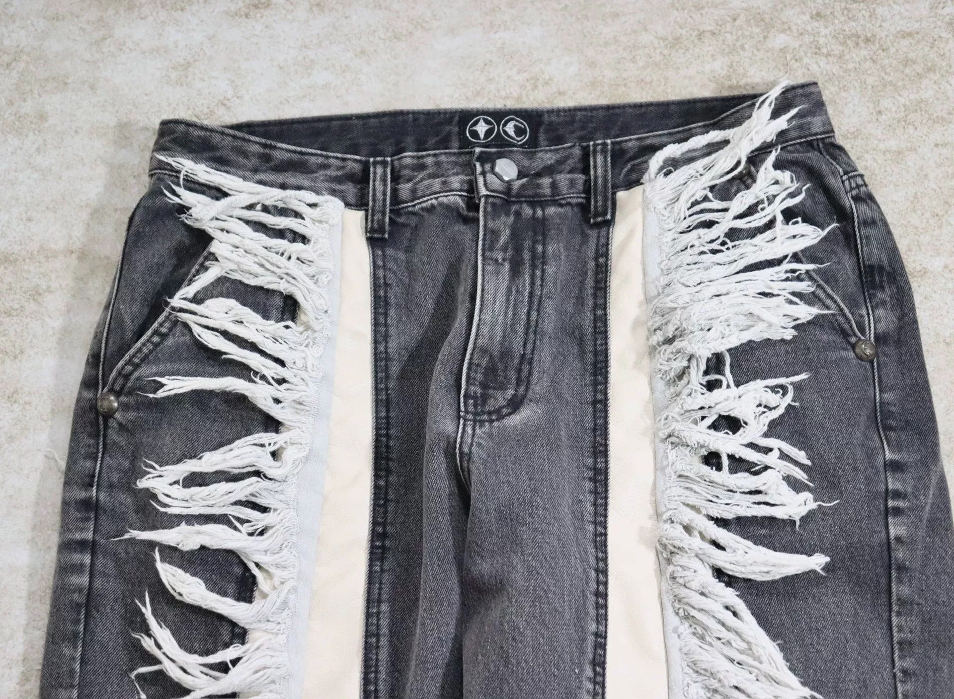 Thug Club Thug Club Frayed Denim Pants Size US 28 / EU 44 - 5 Thumbnail