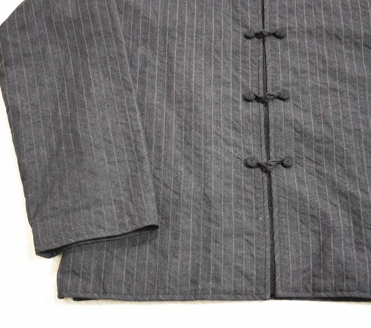 Visvim Visvim Dharma Shirt Santome Stripe Wool Shirt Size US XL / EU 56 / 4 - 6 Thumbnail