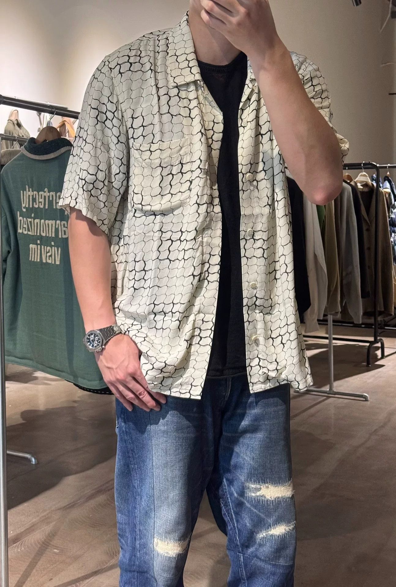 Visvim Visvim Free Edge Snake Print Shirt Size US L / EU 52-54 / 3 - 2 Thumbnail