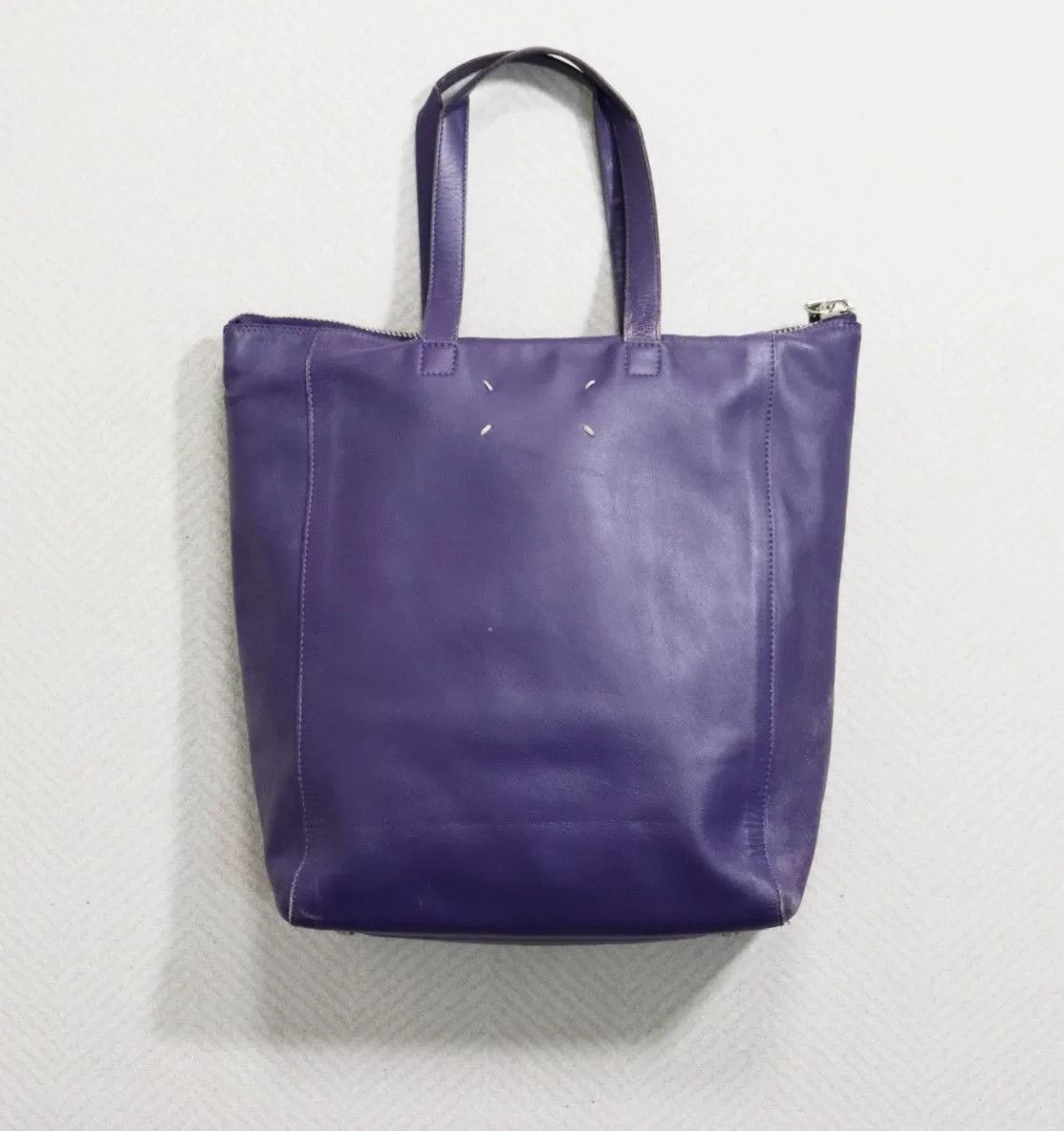 Maison Margiela Maison Margiela Purple Leather Tote Bag Size ONE SIZE - 2 Thumbnail