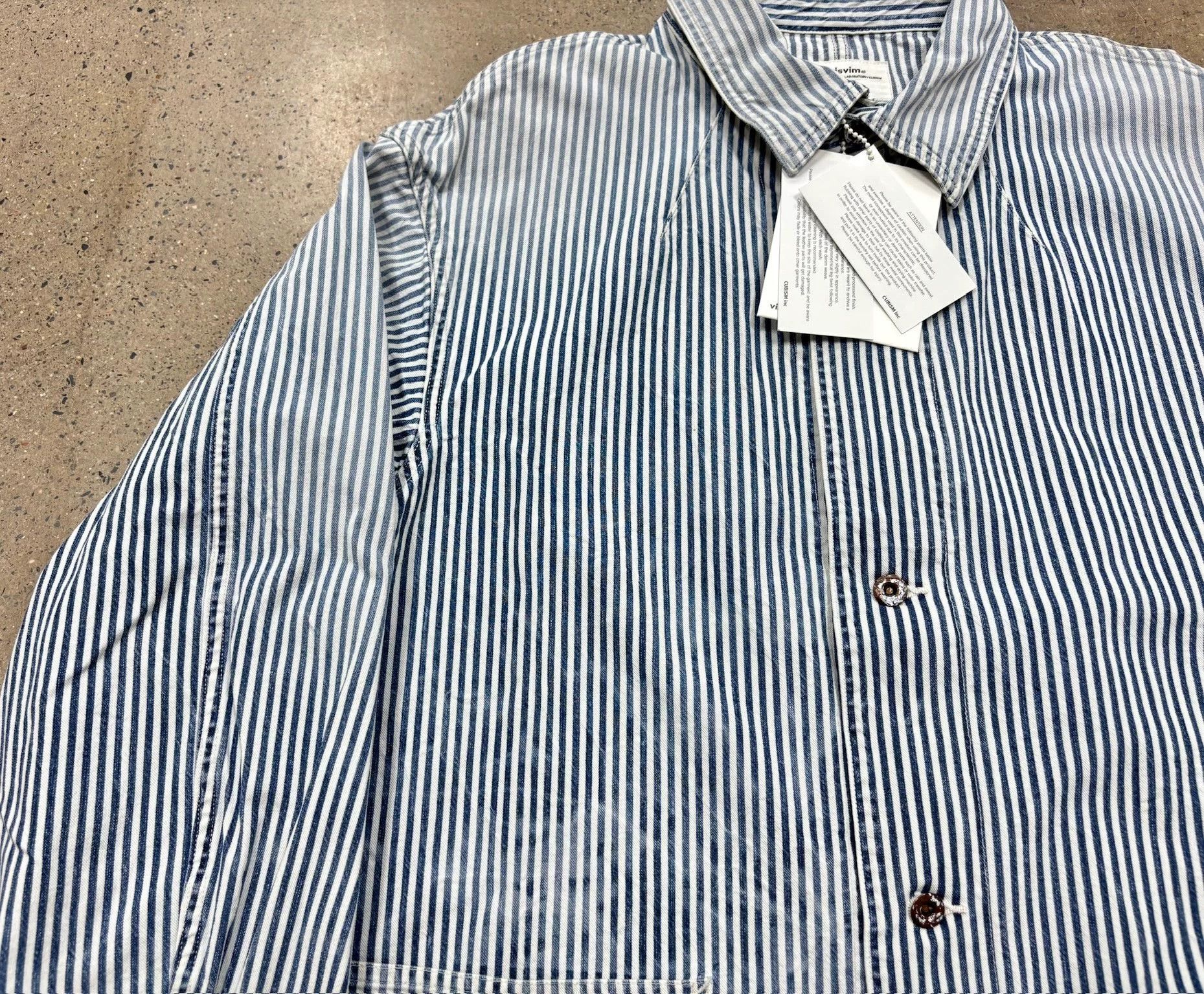 Visvim VISVIM Hickory Dry Striped Jacket Size US S / EU 44-46 / 1 - 6 Thumbnail