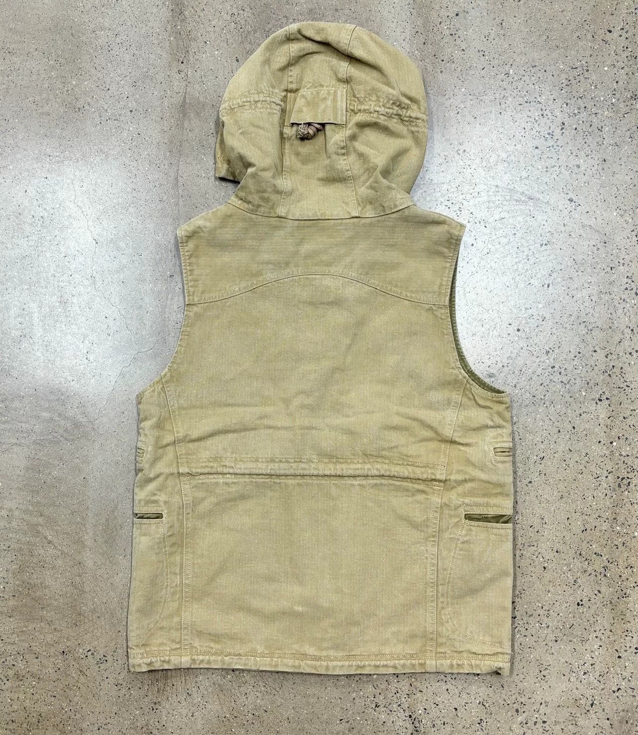 COLIMBO Vintage Washed Vest with Hood Size US M / EU 48-50 / 2 - 2 Thumbnail