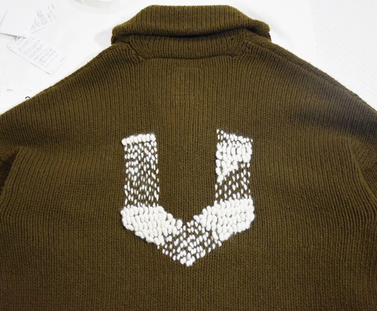 Visvim Visvim Cowichan Knit Cardigan in Olive Size US L / EU 52-54 / 3 - 6 Thumbnail