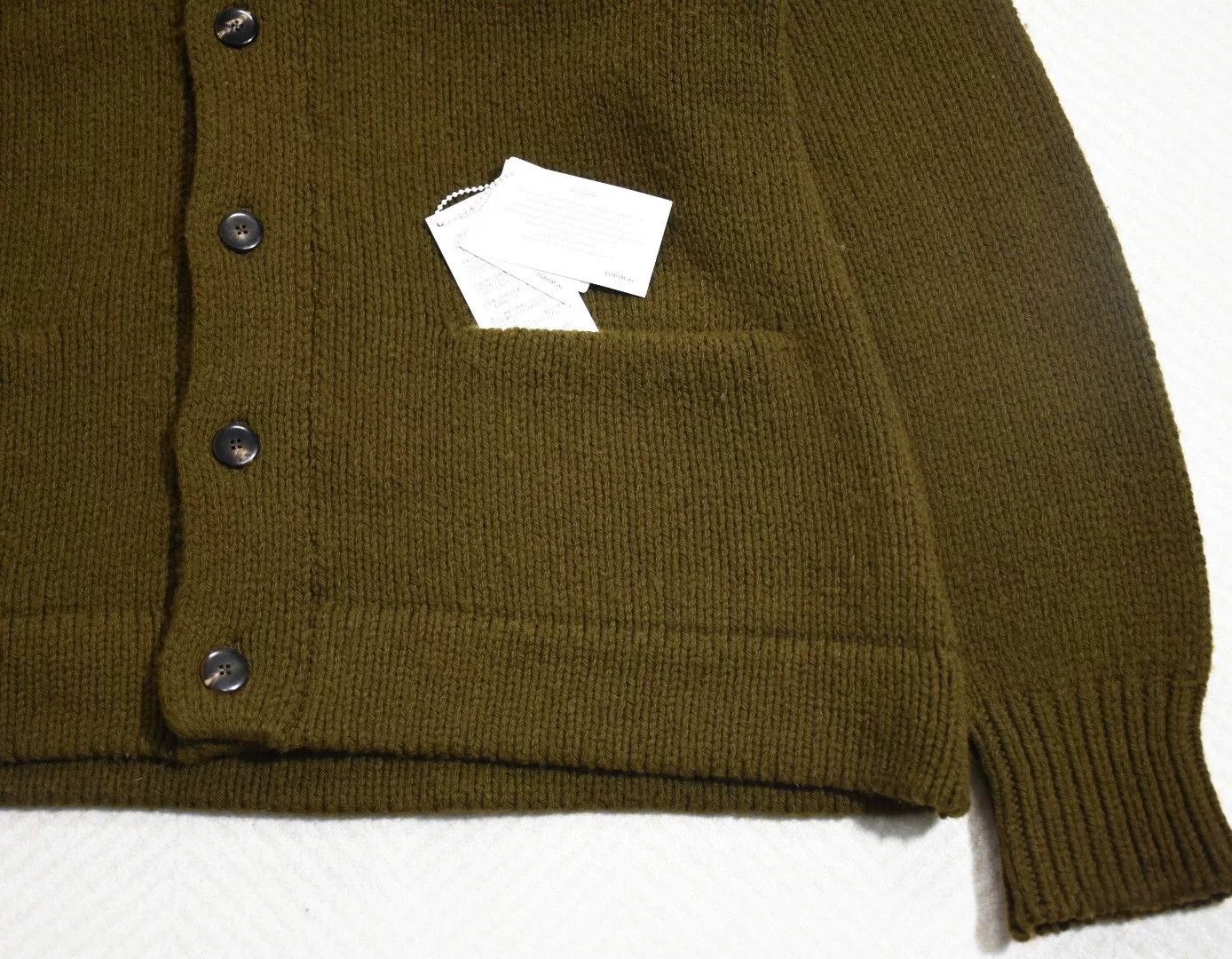 Visvim Visvim Cowichan Knit Cardigan in Olive Size US L / EU 52-54 / 3 - 5 Thumbnail