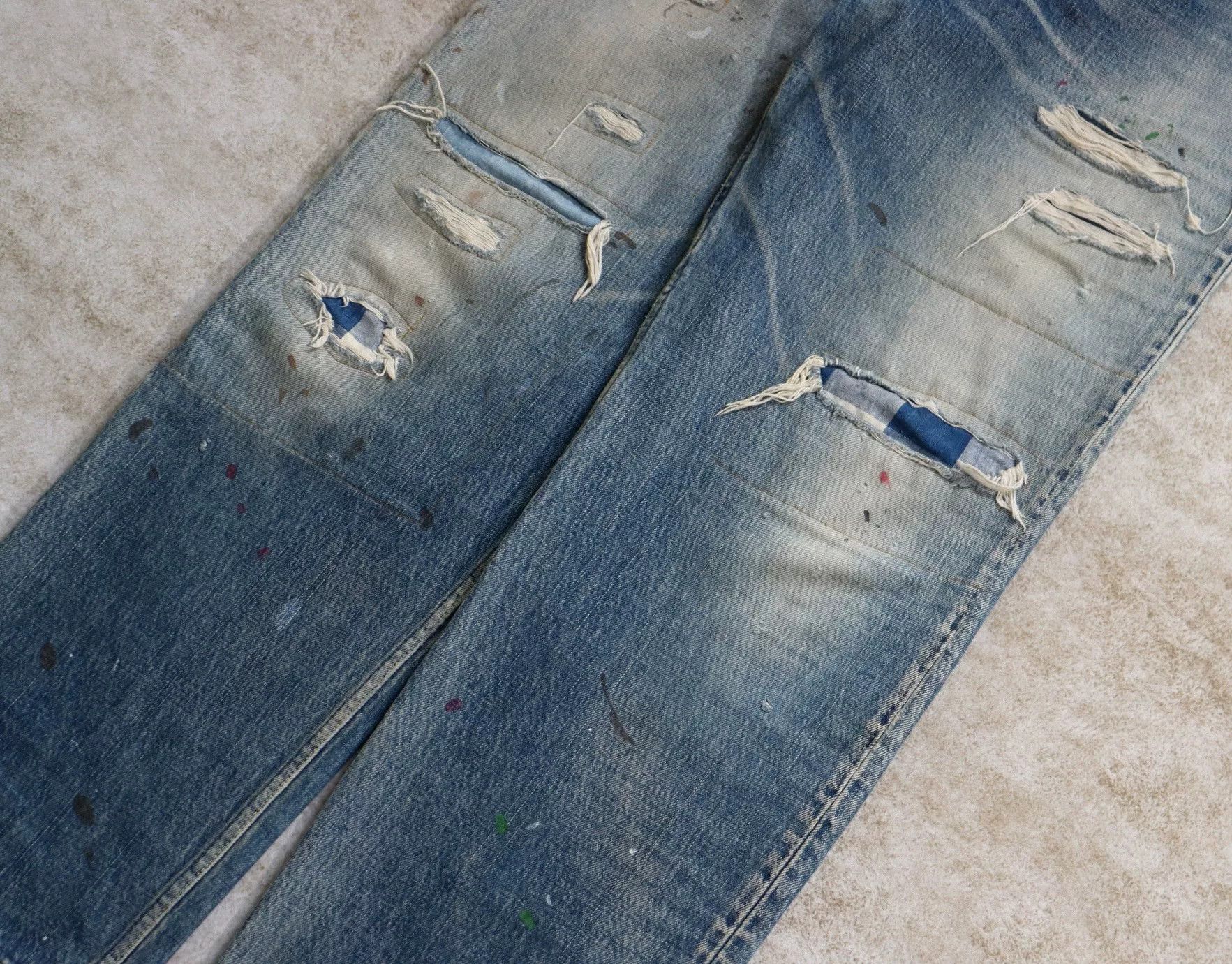 Visvim Visvim Hakama Pants Crash Denim 19SS Size US 28 / EU 44 - 3 Thumbnail
