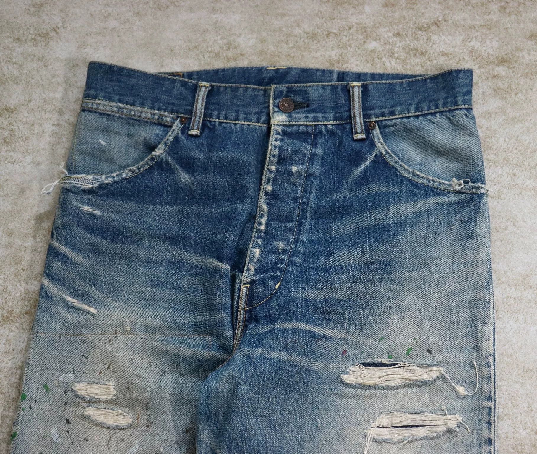 Visvim Visvim Hakama Pants Crash Denim 19SS Size US 28 / EU 44 - 4 Thumbnail