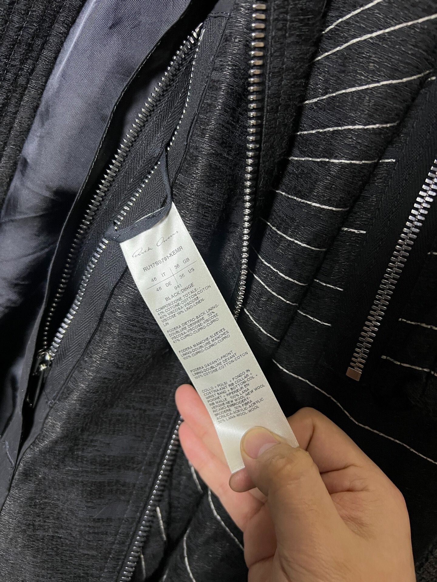 Rick Owens Rick Owens MA-1 Pilot Jacket 17SS Size US S / EU 44-46 / 1 - 8 Thumbnail