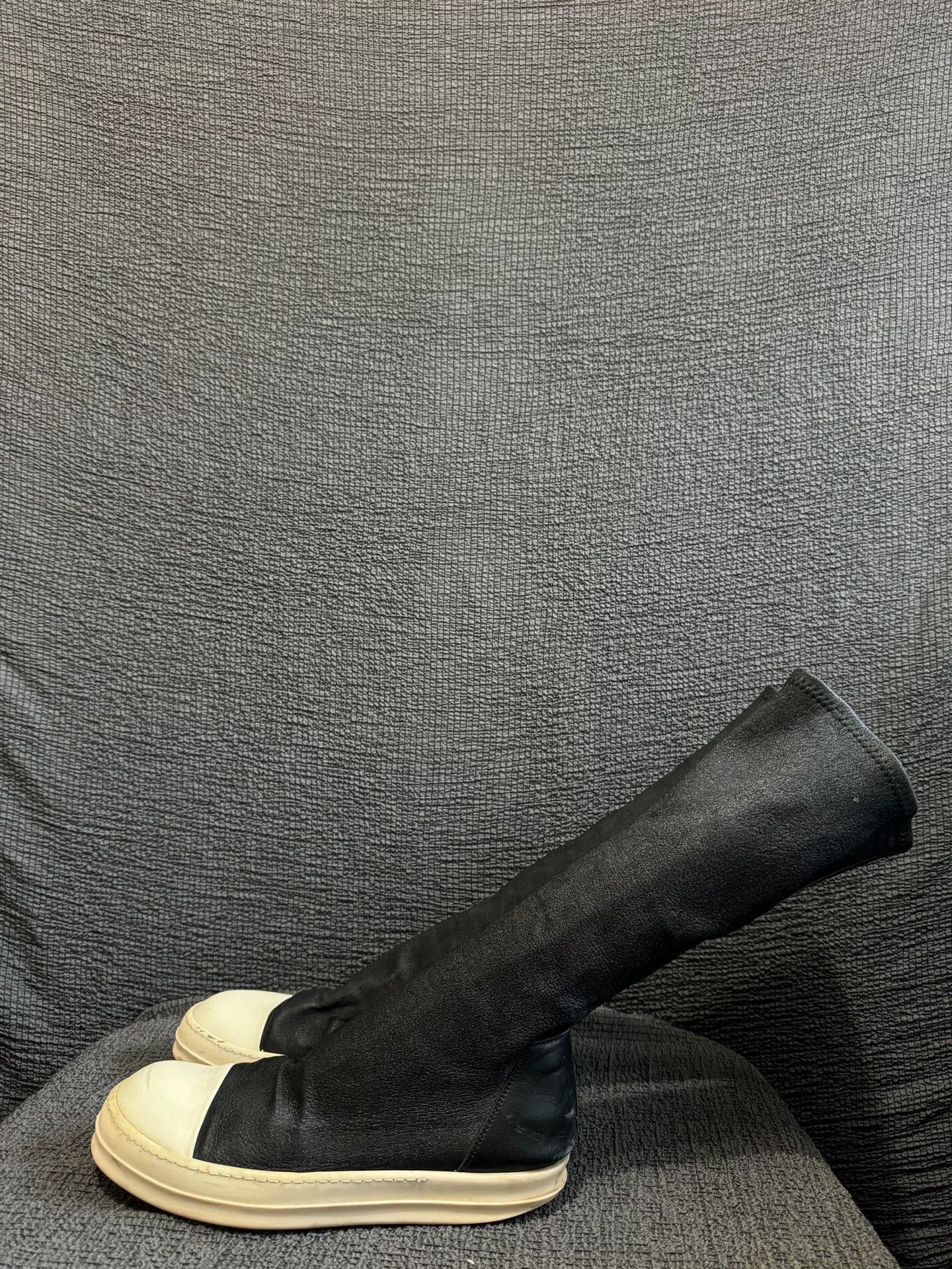 Rick Owens Rick Owens 16FW Black Leather Boots Size US 7.5 / EU 40-41 - 4 Thumbnail