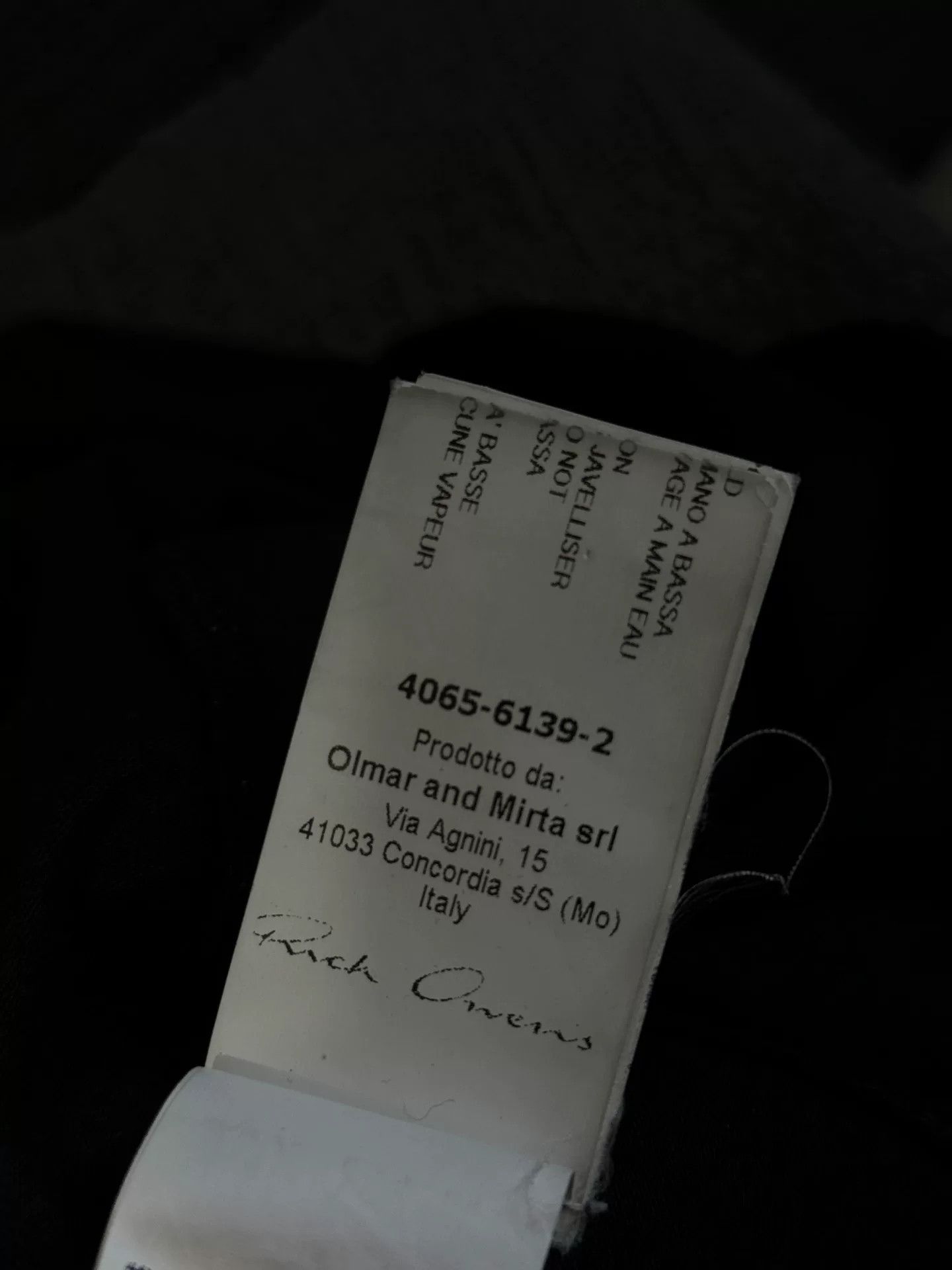 Rick Owens Rick Owens Black Long Sleeve Tee Size US XS / EU 42 / 0 - 7 Thumbnail