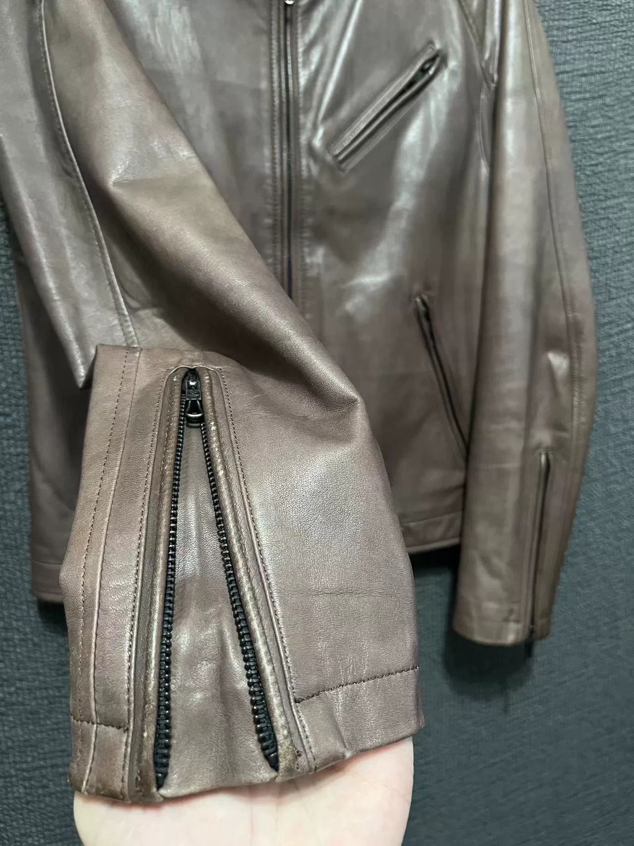 Dirain Rare Brown Leather Jacket by Dirain_Tokyo Size US S / EU 44-46 / 1 - 2 Thumbnail