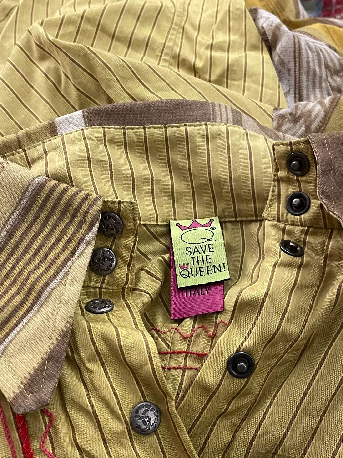 Save The Duck Save the Queen! Vintage Striped Shirt Size L / US 10 / IT 46 - 5 Thumbnail