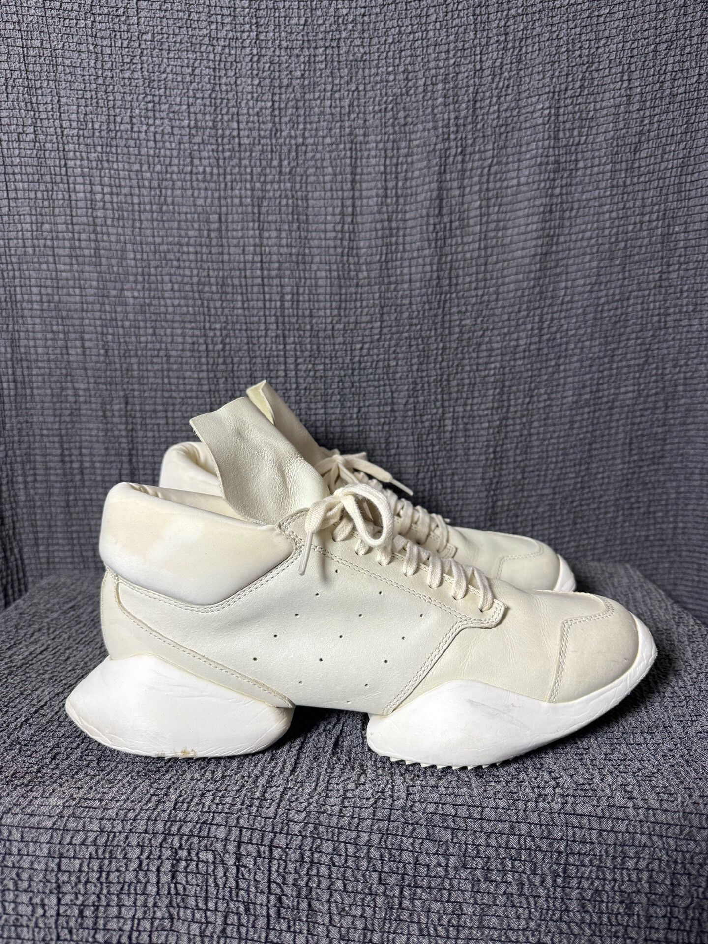 Rick Owens Rick Owens X Adidas Low-top Sneakers Size US 7.5 / EU 40-41 - 3 Thumbnail
