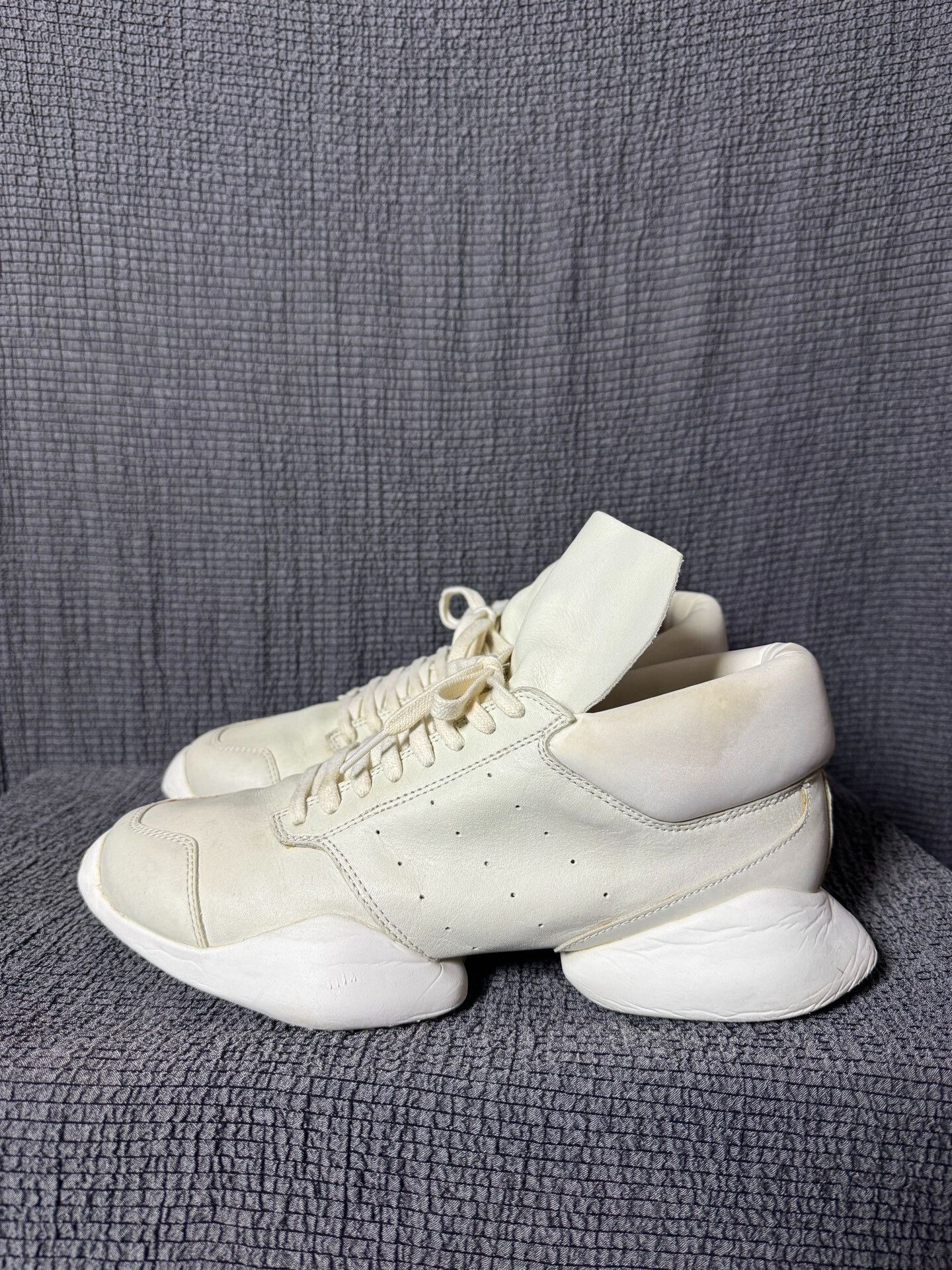 Rick Owens Rick Owens X Adidas Low-top Sneakers Size US 7.5 / EU 40-41 - 4 Thumbnail