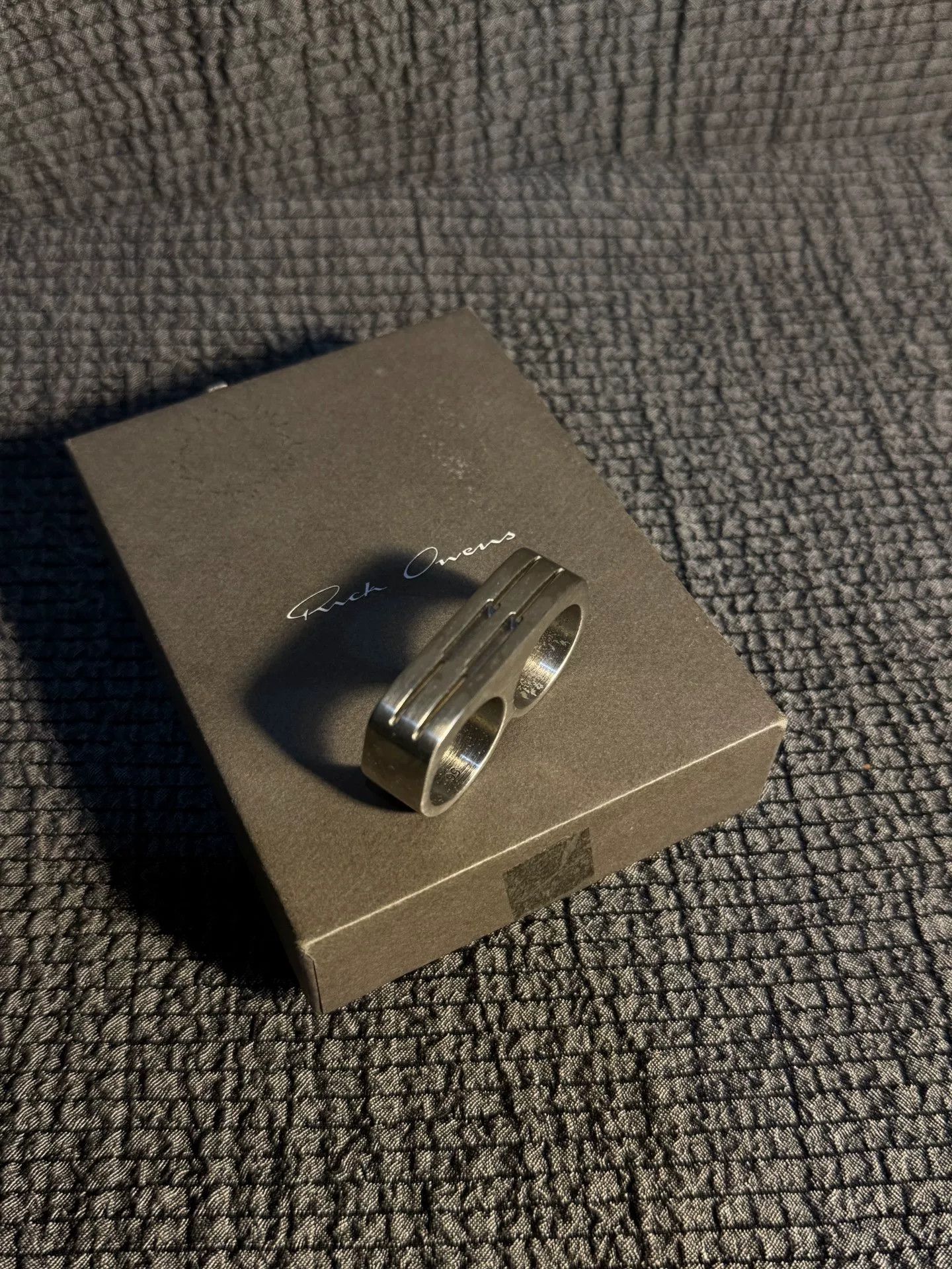 Rick Owens Rick Owens Double Grill Ring Size ONE SIZE - 6 Thumbnail