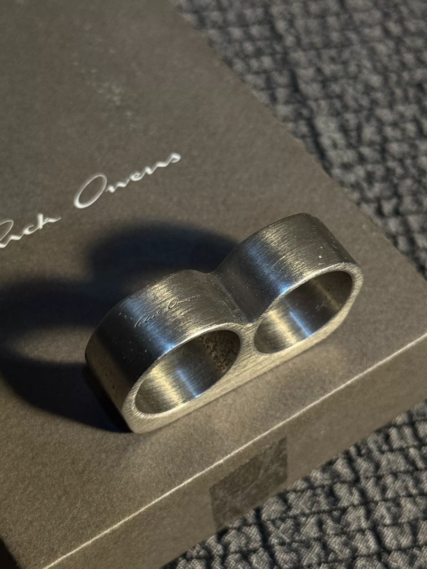 Rick Owens Rick Owens Double Grill Ring Size ONE SIZE - 4 Thumbnail