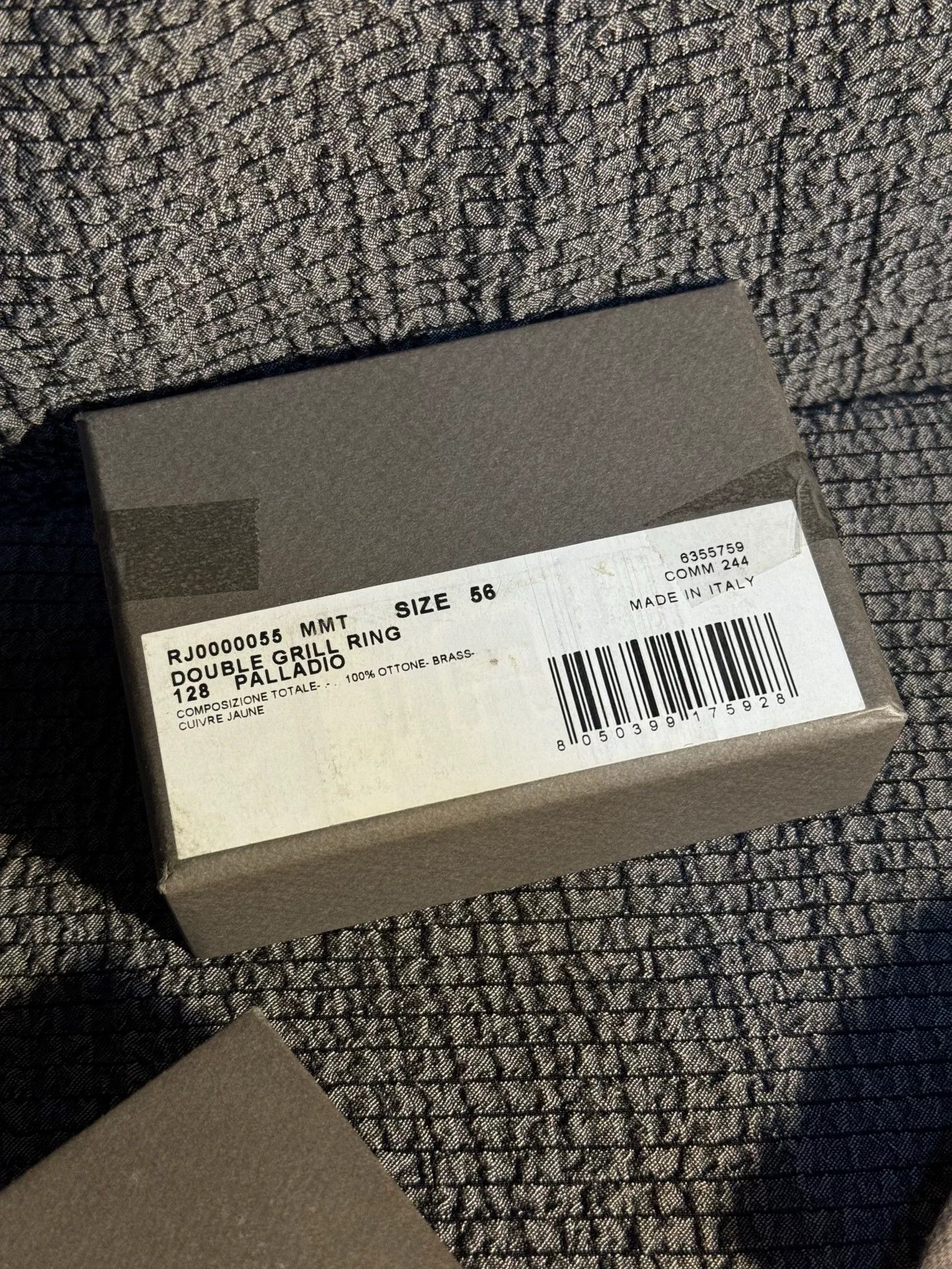 Rick Owens Rick Owens Double Grill Ring Size ONE SIZE - 8 Thumbnail
