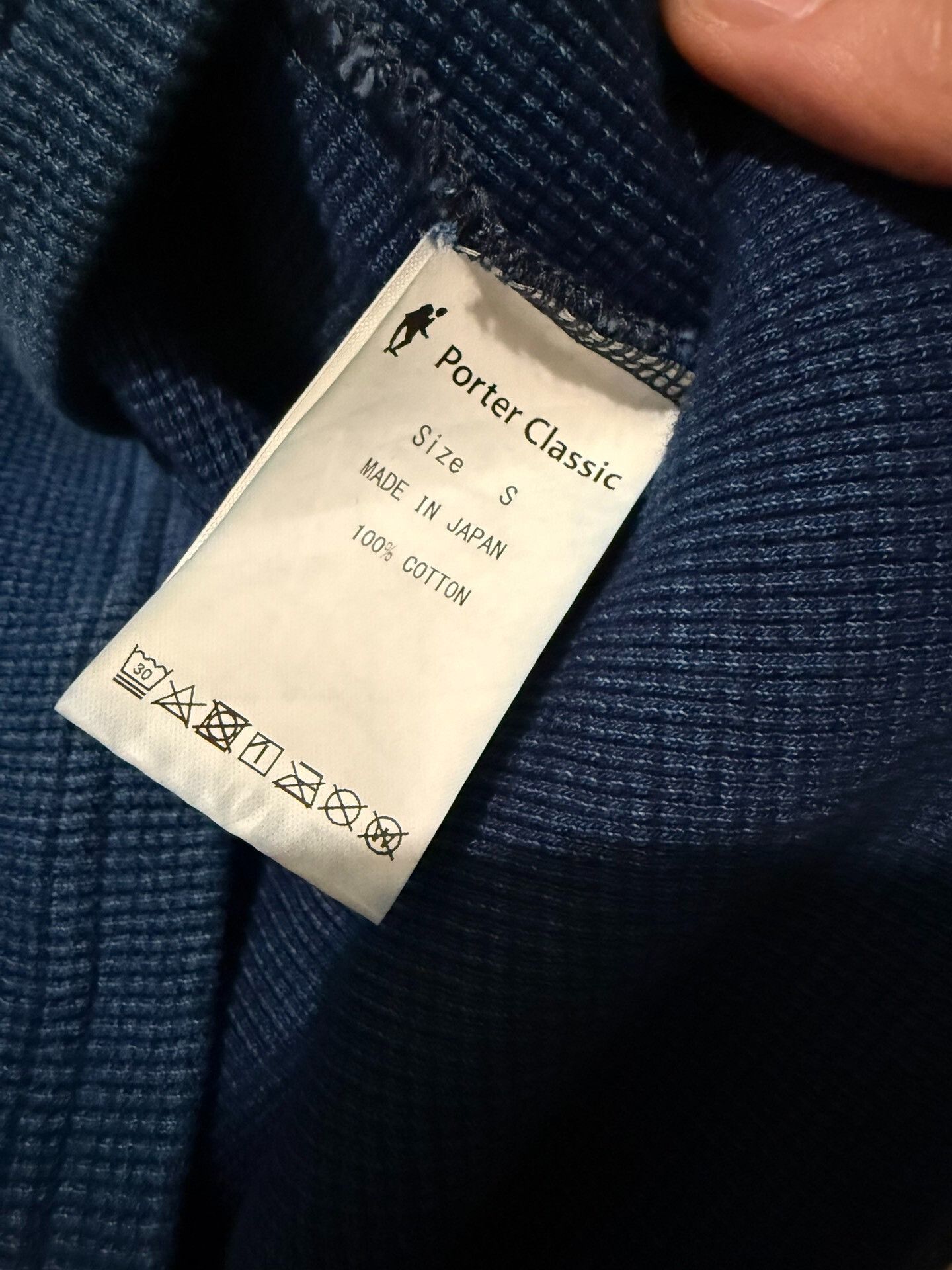 Porter Classic Porter Classic Indigo Thermal Turtleneck Size US S / EU 44-46 / 1 - 7 Thumbnail