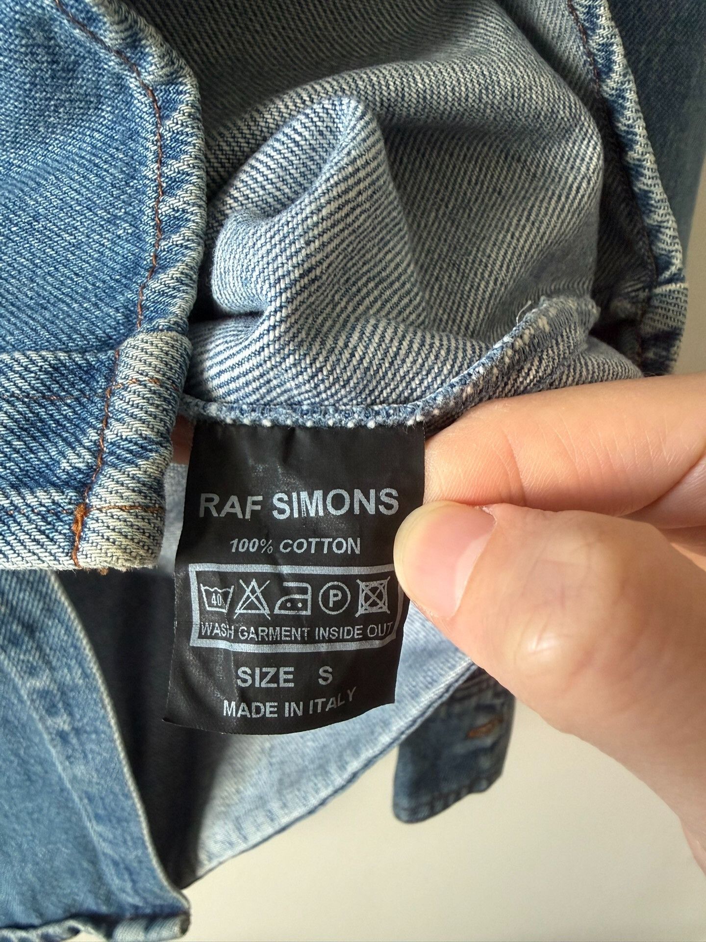Raf Simons Raf Simons Denim Shirt Size US S / EU 44-46 / 1 - 4 Thumbnail