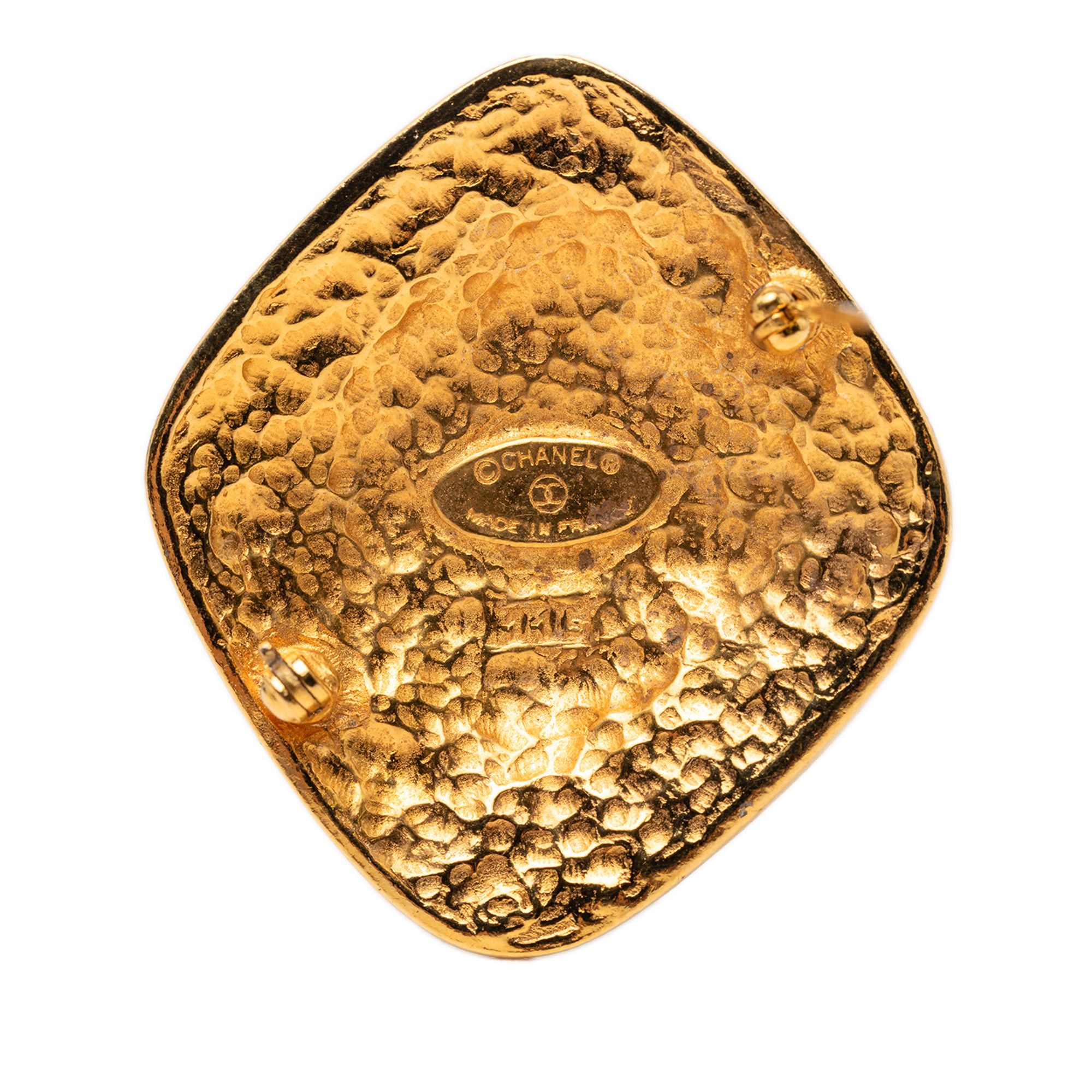 Chanel Chanel CC Gold Plated Diamond Brooch Size ONE SIZE - 3 Thumbnail