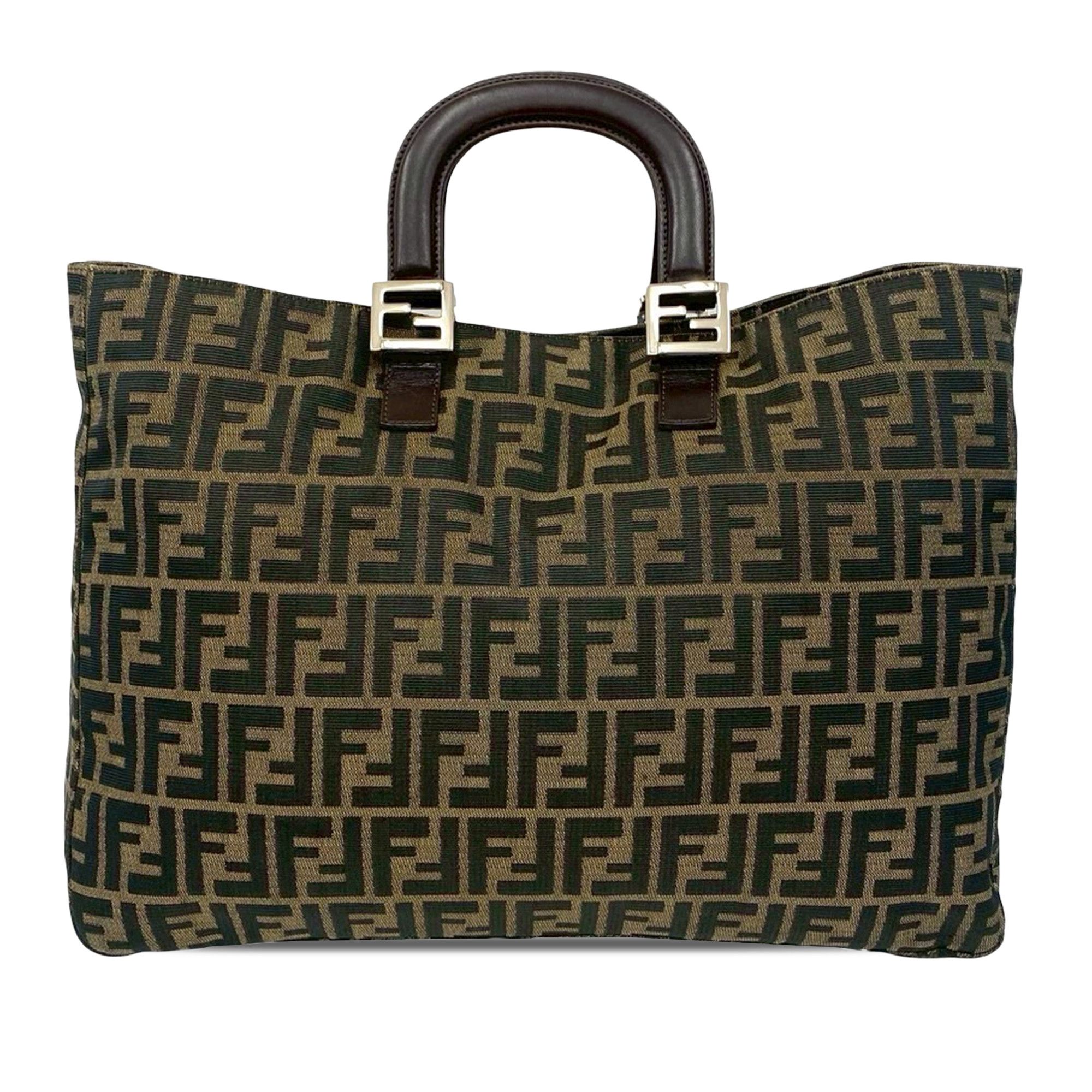 Fendi Fendi Large Zucca Canvas Twins Tote Size ONE SIZE - 2 Thumbnail