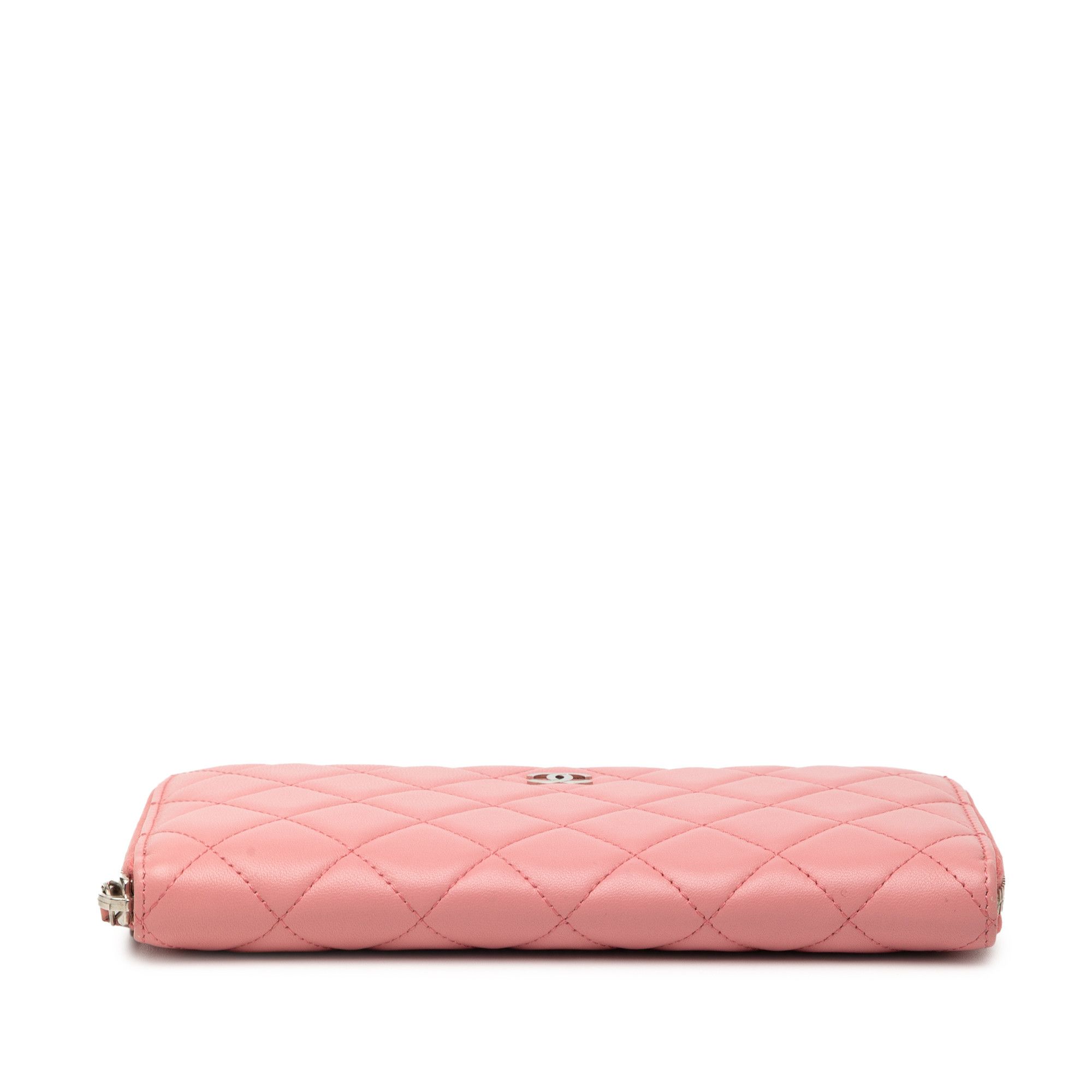 Chanel Chanel Quilted Lambskin Zip Around Long Wallet Size ONE SIZE - 3 Thumbnail