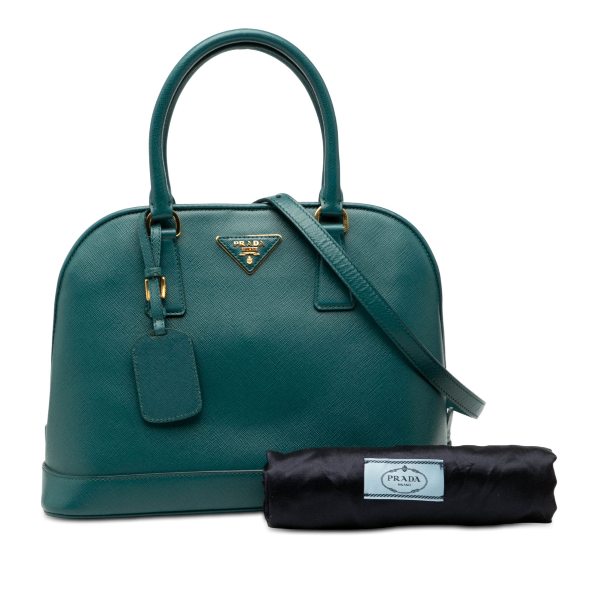 Prada Prada Medium Saffiano Lux Open Promenade Satchel Size ONE SIZE - 7 Thumbnail