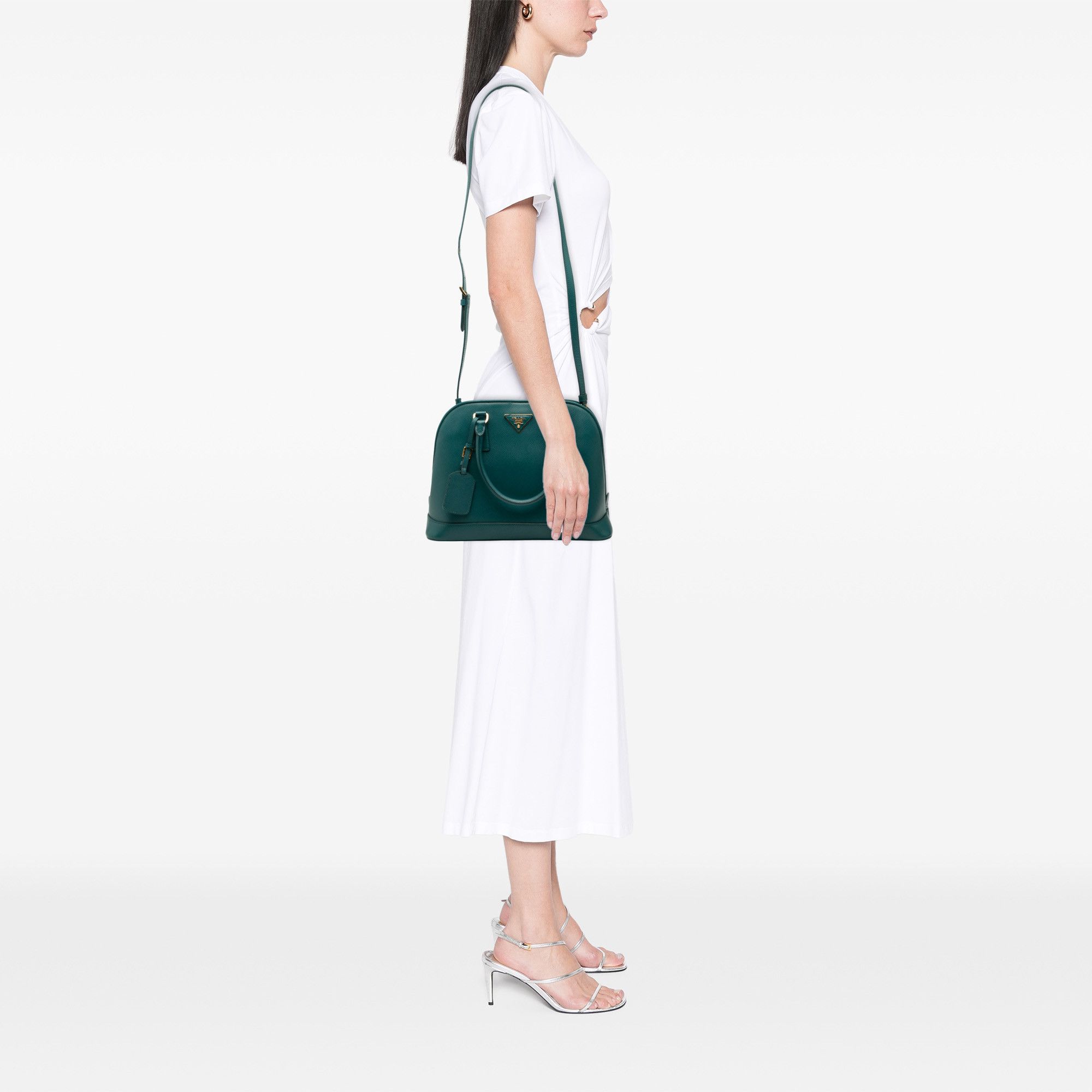 Prada Prada Medium Saffiano Lux Open Promenade Satchel Size ONE SIZE - 6 Thumbnail