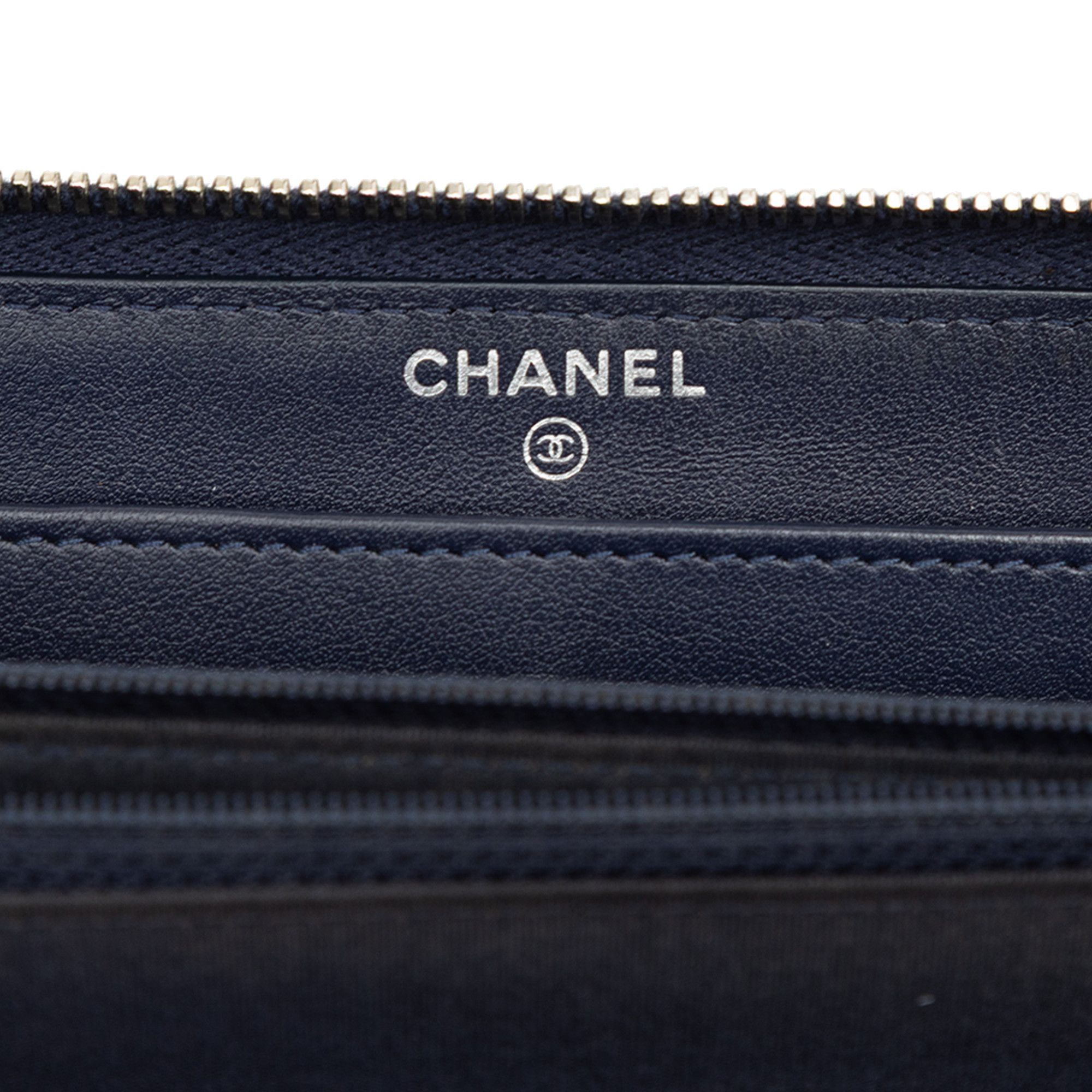 Chanel Chanel Camellia Embossed Zip Around Long Wallet Size ONE SIZE - 5 Thumbnail