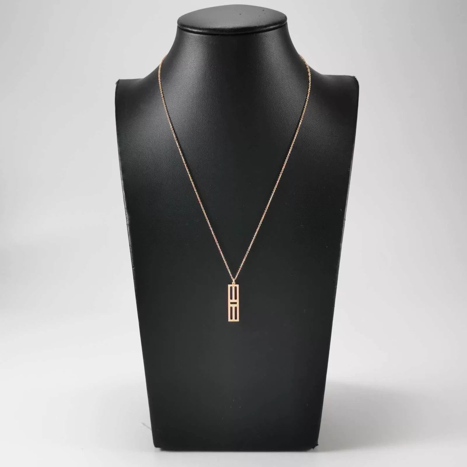 Tiffany & Co. Tiffany Rose Gold Double T Necklace Size ONE SIZE - 4 Thumbnail