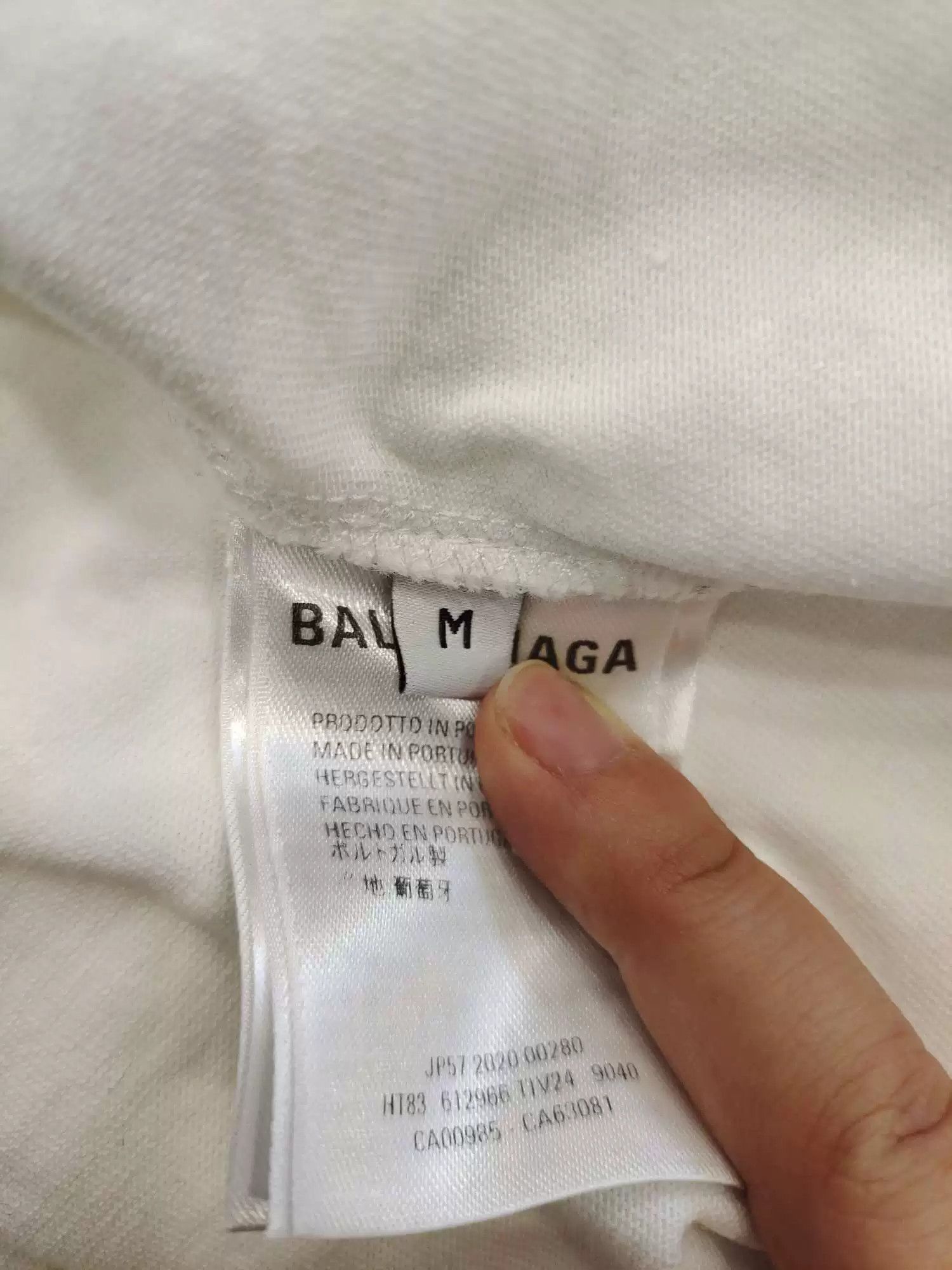 Balenciaga Balenciaga White Short-Sleeve Crew T-Shirt Size US M / EU 48-50 / 2 - 4 Thumbnail