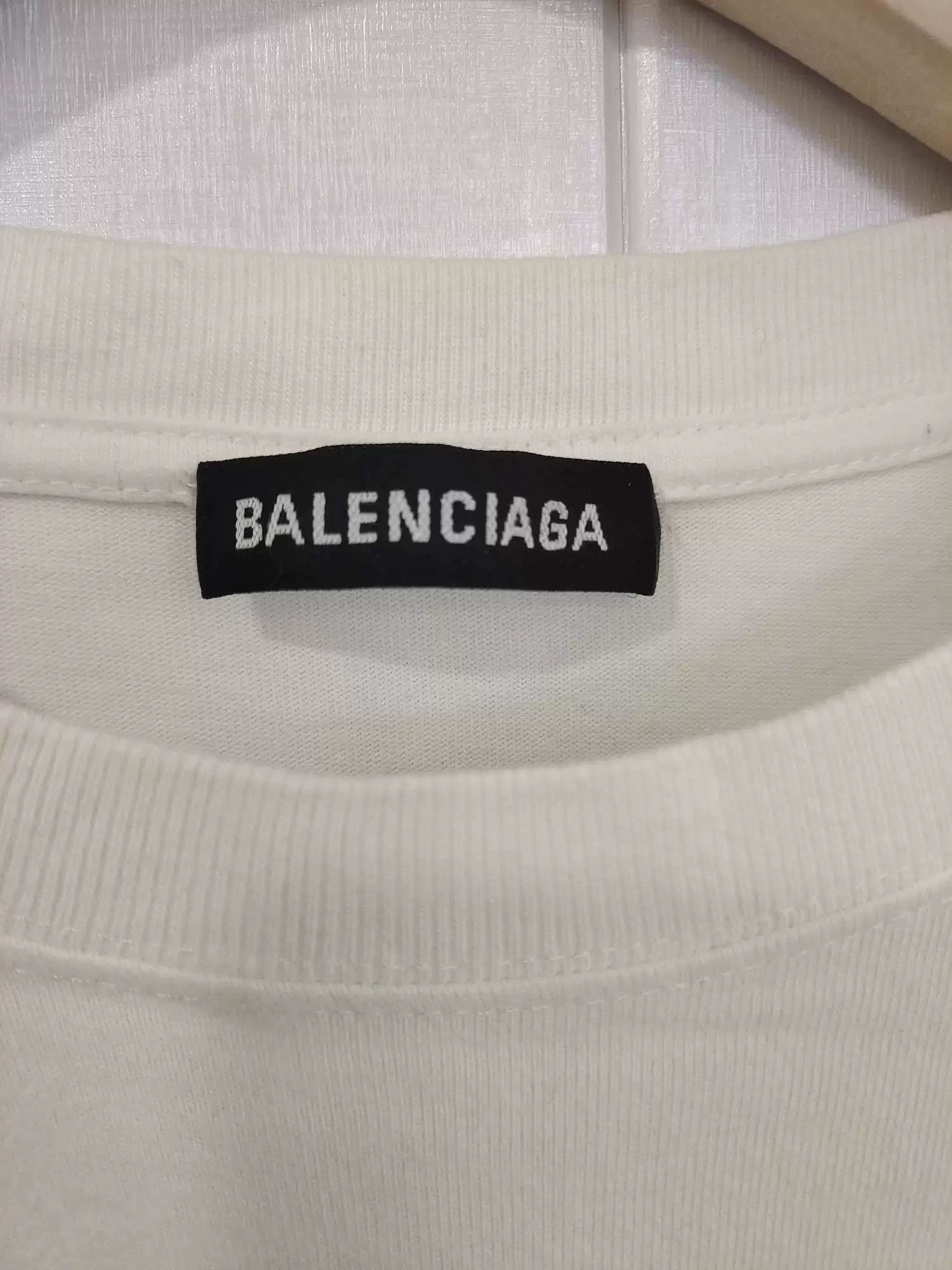 Balenciaga Balenciaga White Short-Sleeve Crew T-Shirt Size US M / EU 48-50 / 2 - 3 Thumbnail