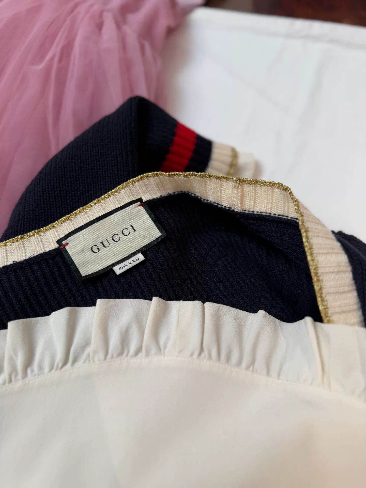 Gucci Gucci Pearl Button Knitted Cardigan Size S / US 4 / IT 40 - 9 Thumbnail