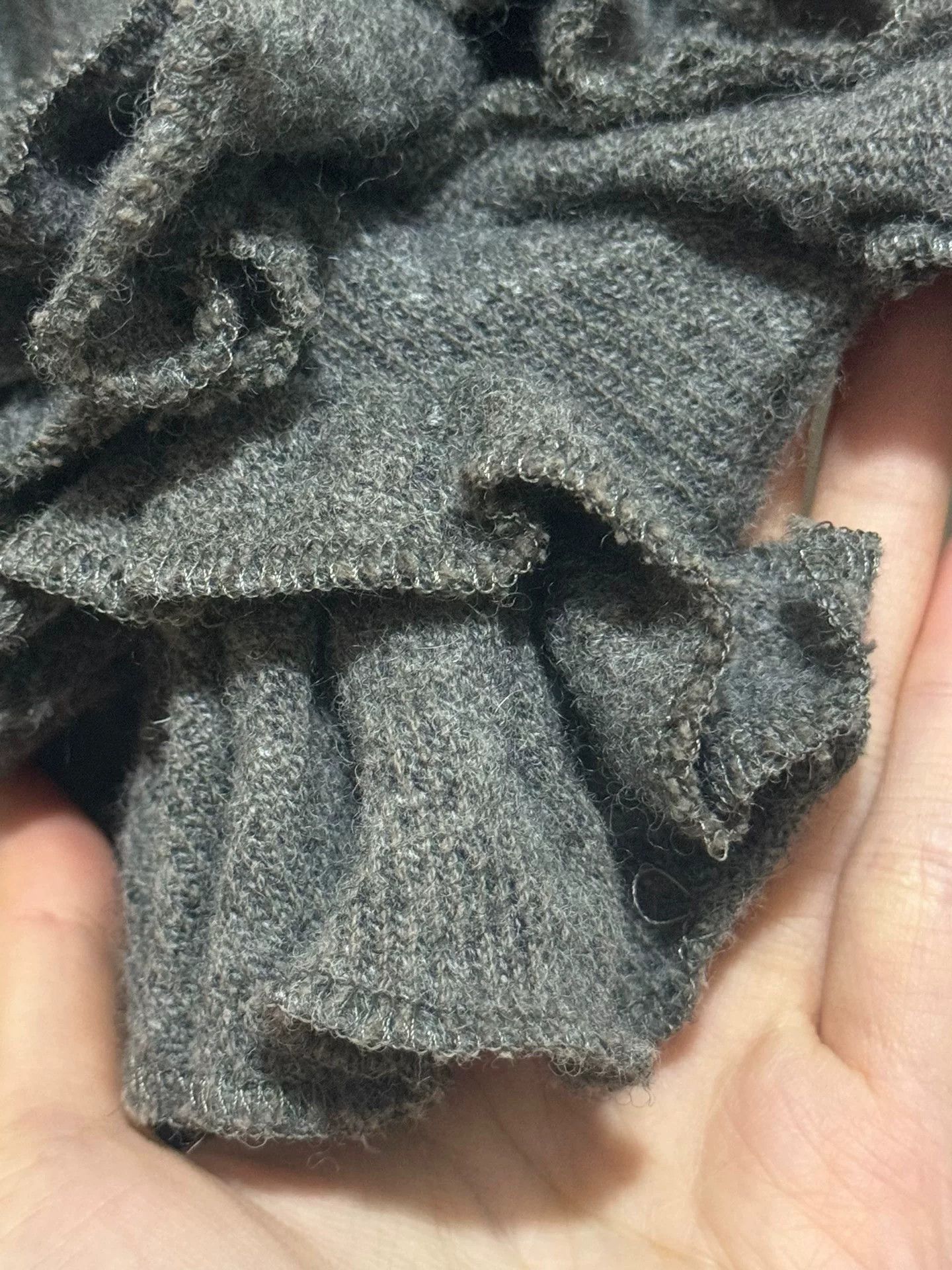 Comme des Garcons Gray Ruffled Wool-Cotton Vest Size XS / US 0-2 / IT 36-38 - 9 Thumbnail