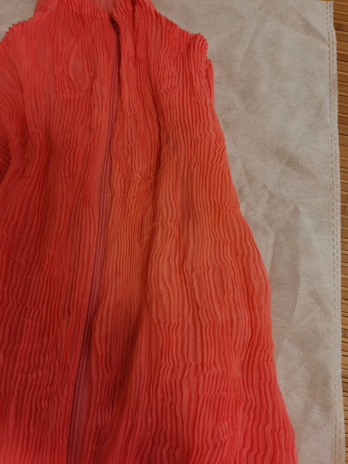 Issey Miyake Issey Miyake Coral Zip-Up Cardigan Size XS / US 0-2 / IT 36-38 - 3 Thumbnail