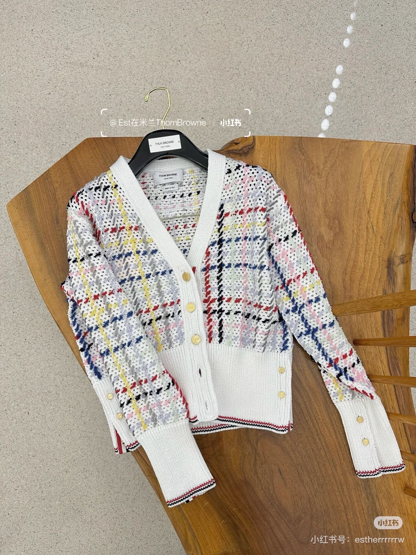 Thom Browne Colorful Knitted Cardigan by Thom Browne Size S / US 4 / IT 40 - 2 Thumbnail