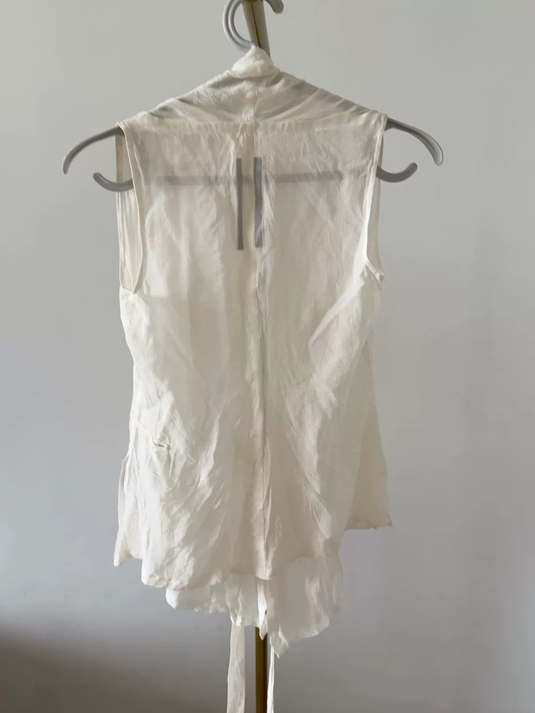 Rick Owens Rick Owens White Sash Open Front Top Size XS / US 0-2 / IT 36-38 - 2 Thumbnail