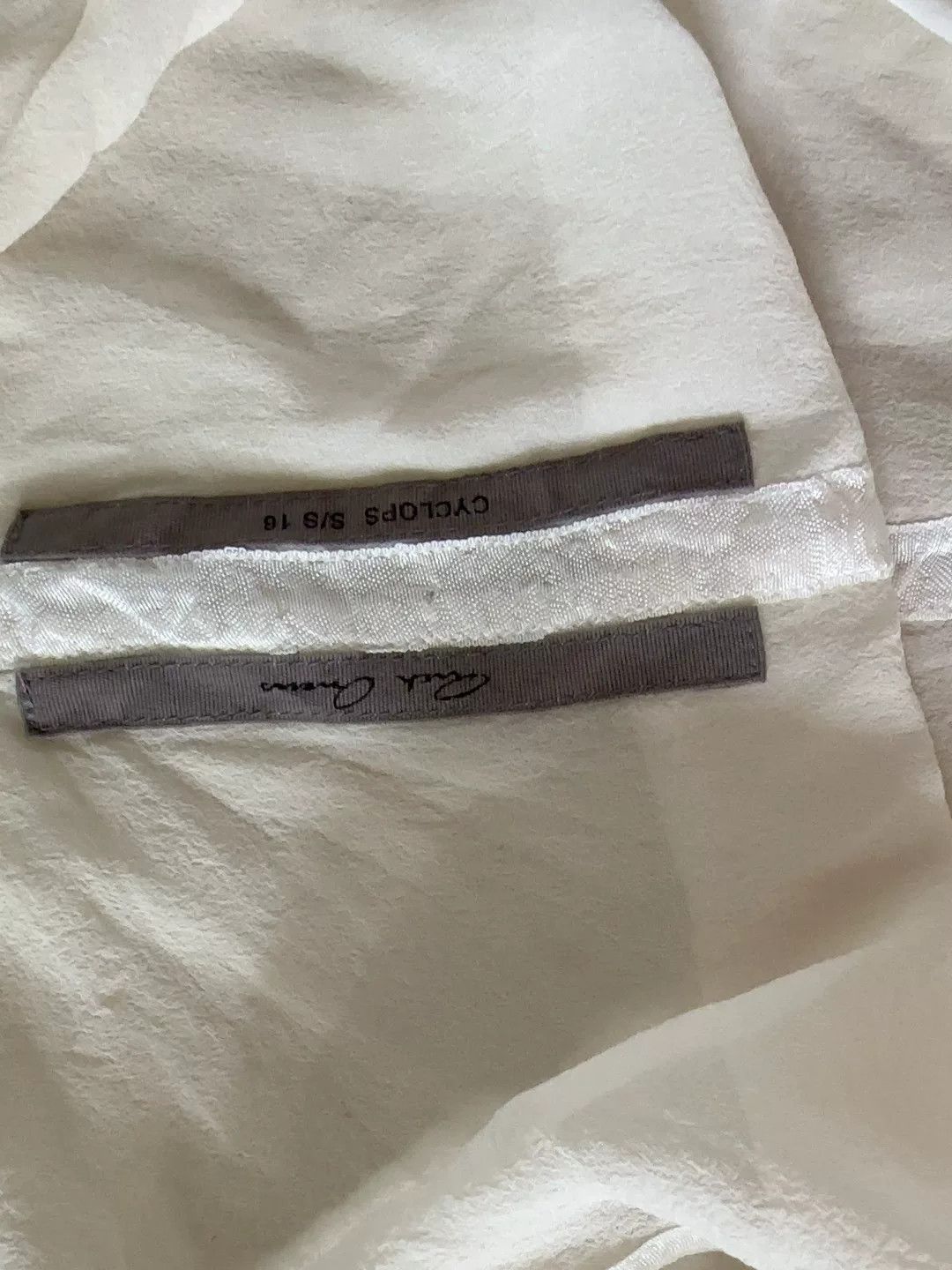 Rick Owens Rick Owens White Sash Open Front Top Size XS / US 0-2 / IT 36-38 - 3 Thumbnail