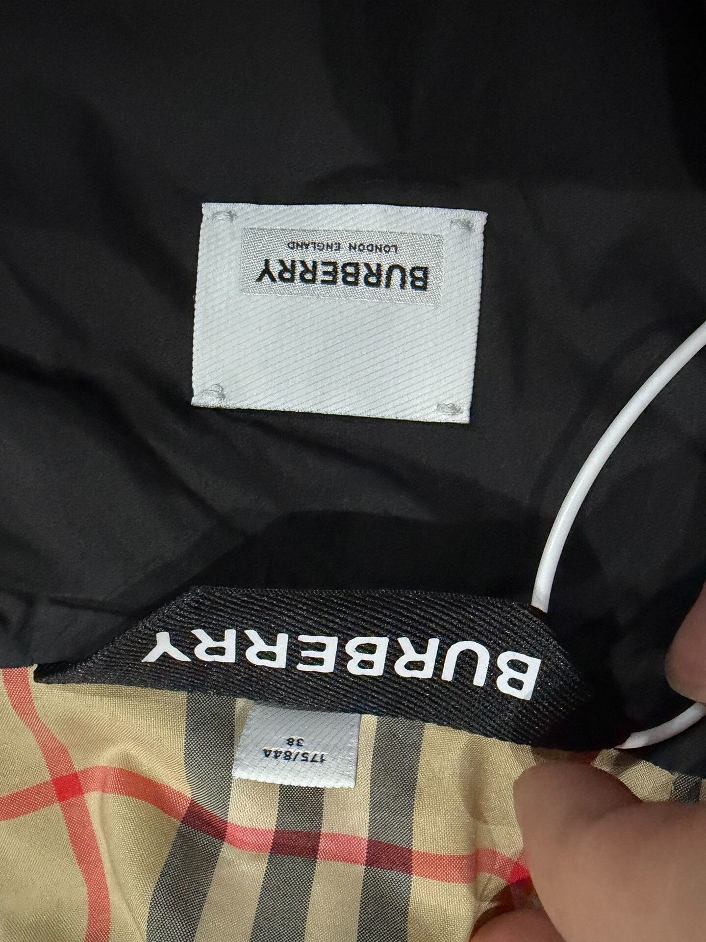 Burberry Burberry Check Logo Hooded Jacket Size XS / US 0-2 / IT 36-38 - 2 Thumbnail