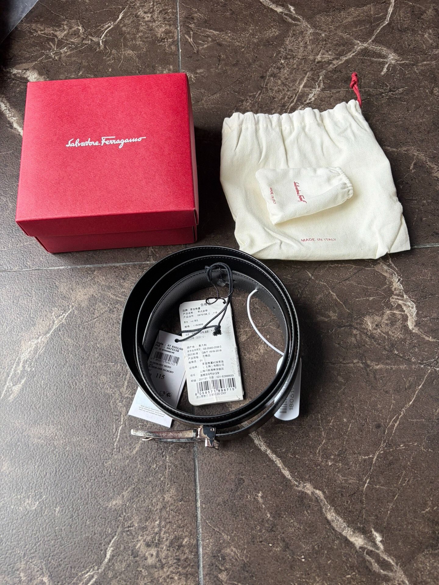 Salvatore Ferragamo Ferragamo Calfskin Belt Size ONE SIZE - 8 Thumbnail