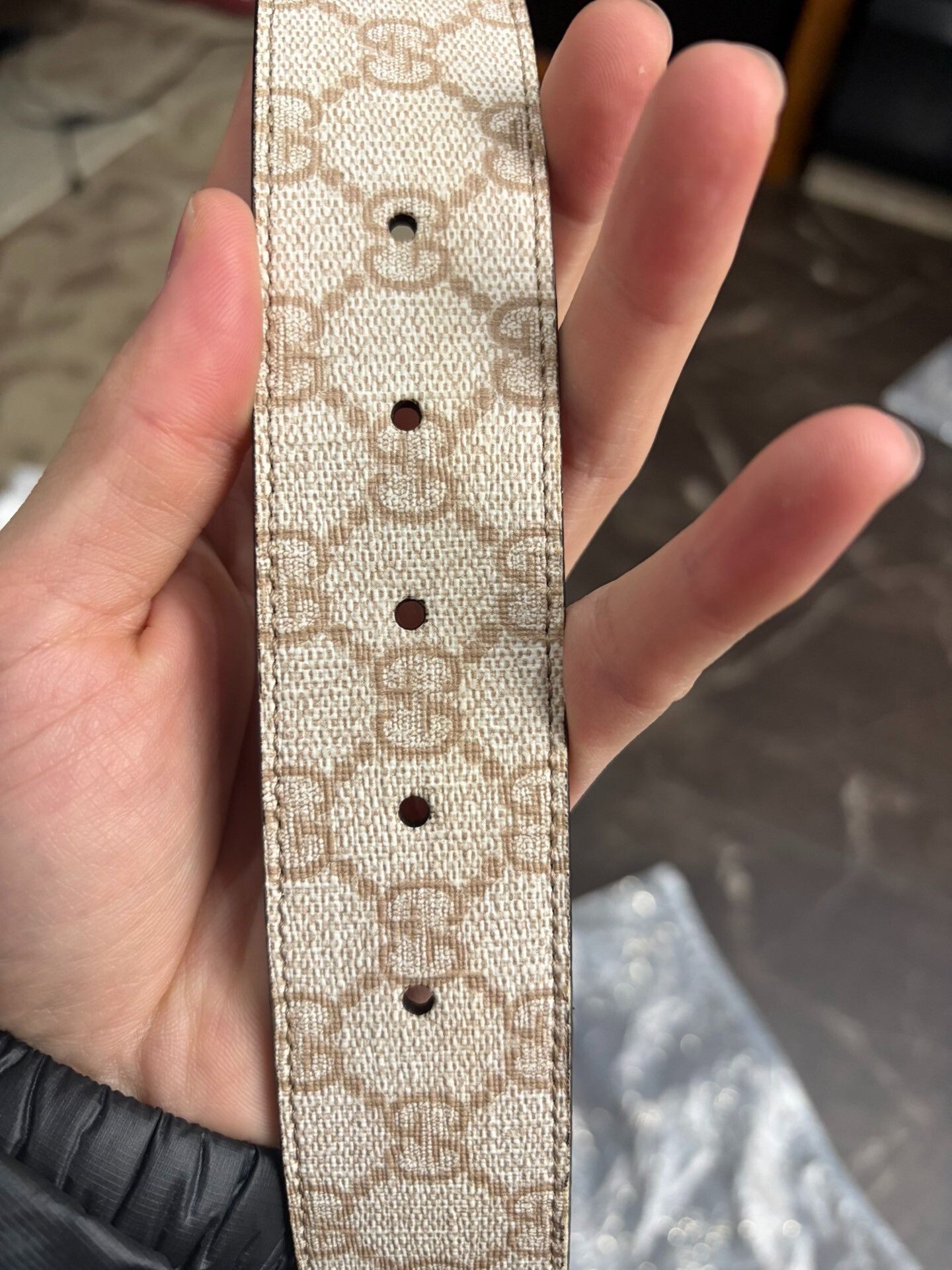 Gucci Gucci Classic G Embossed Belt Size ONE SIZE - 7 Thumbnail